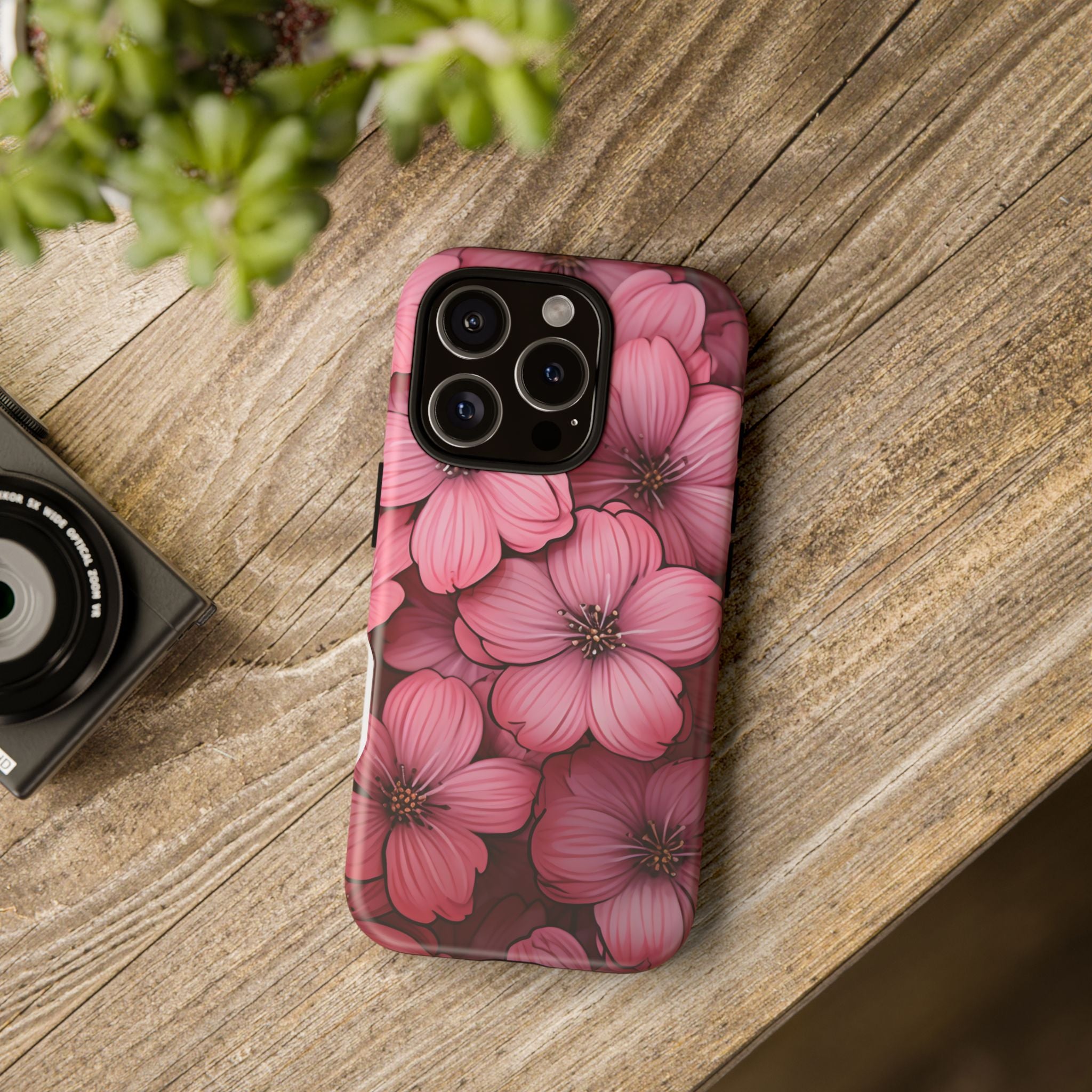 Pink Blossom Hexagon iPhone Case - Rugged