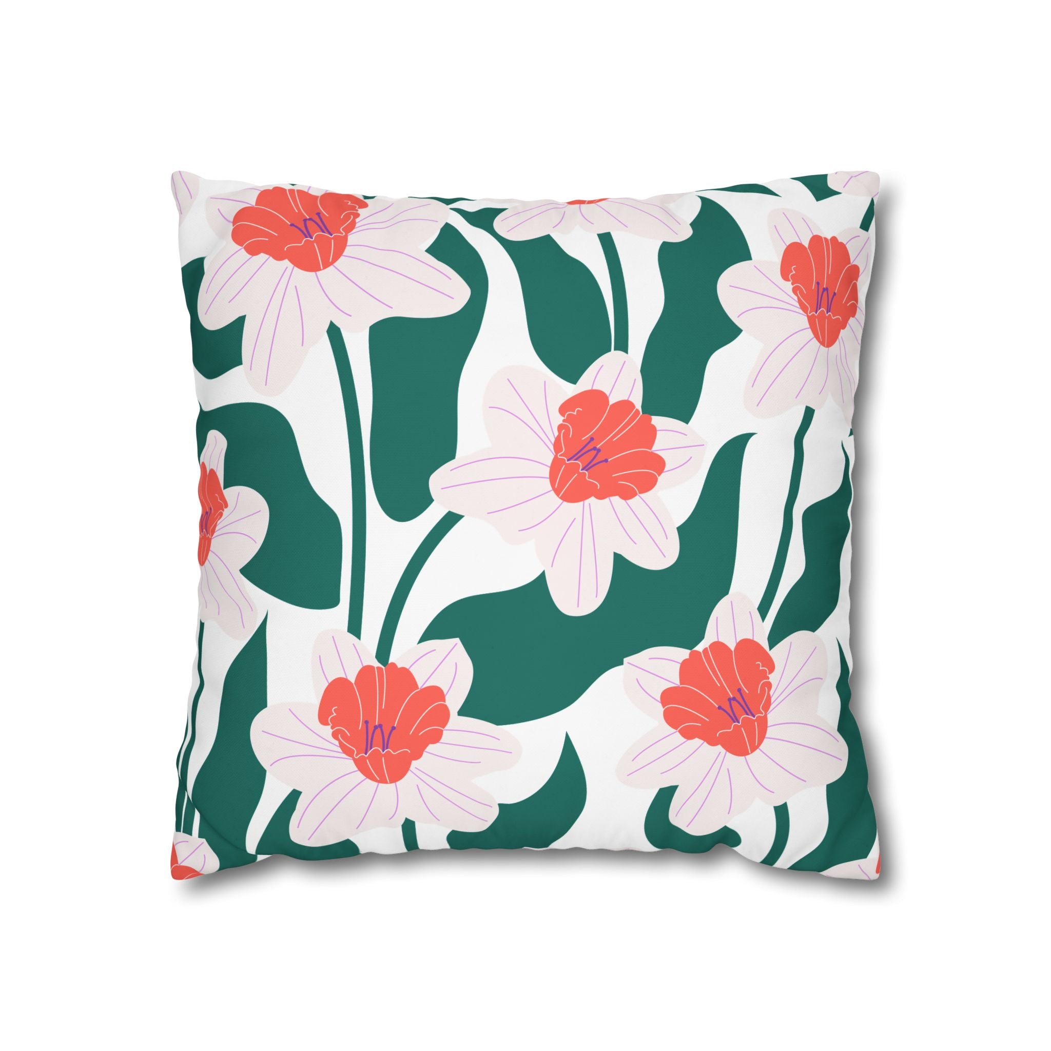 Daffodil Pillowcase - Modern Floral Design