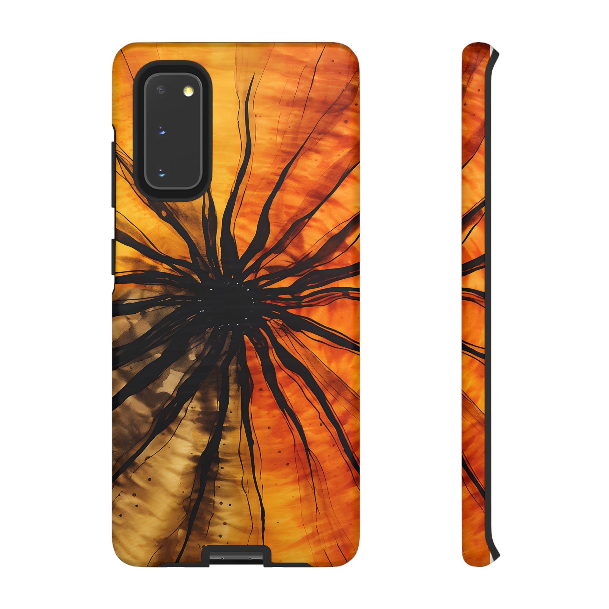 Fiery Sunburst Abstract Samsung Case