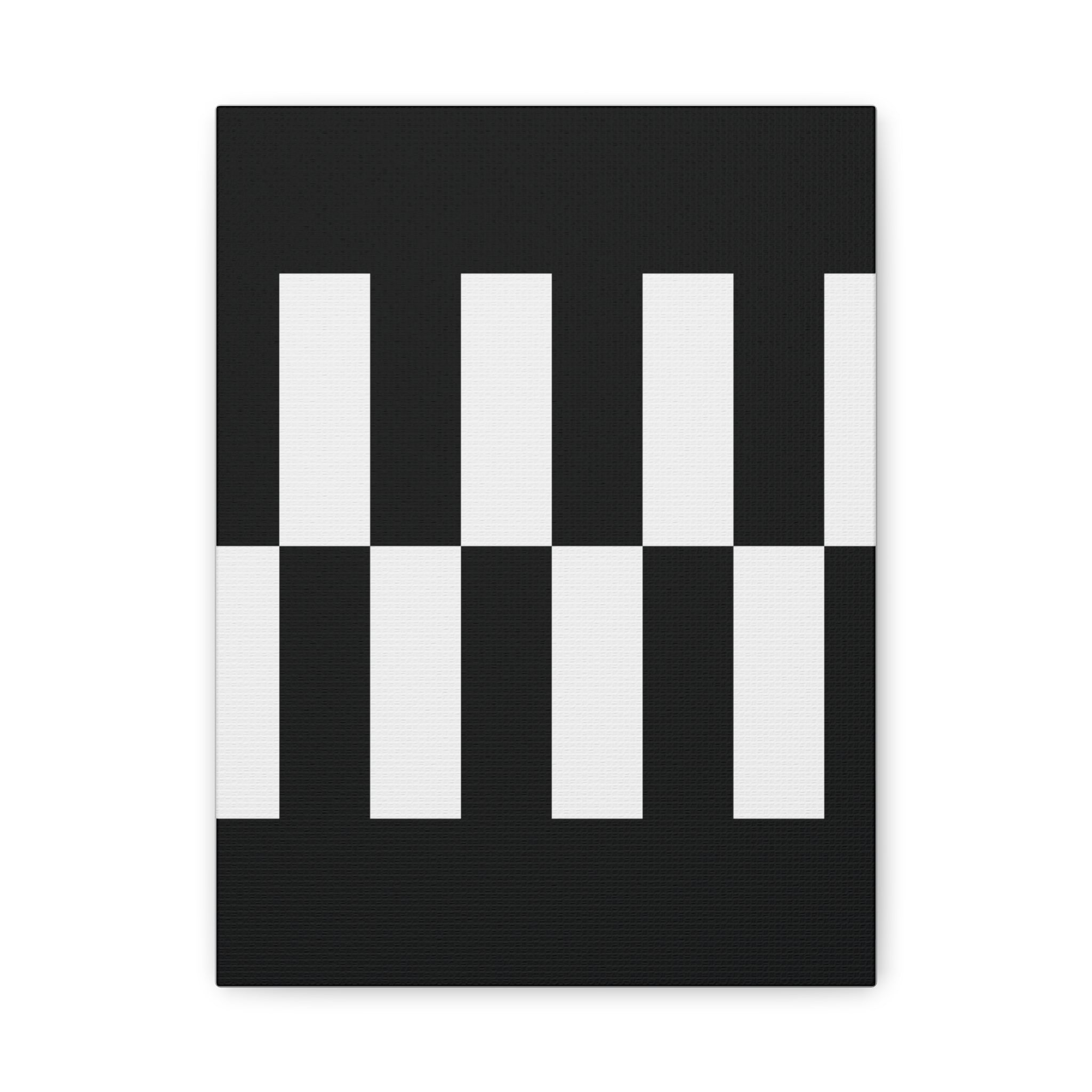 Classic Checkerboard Matte Canvas Art