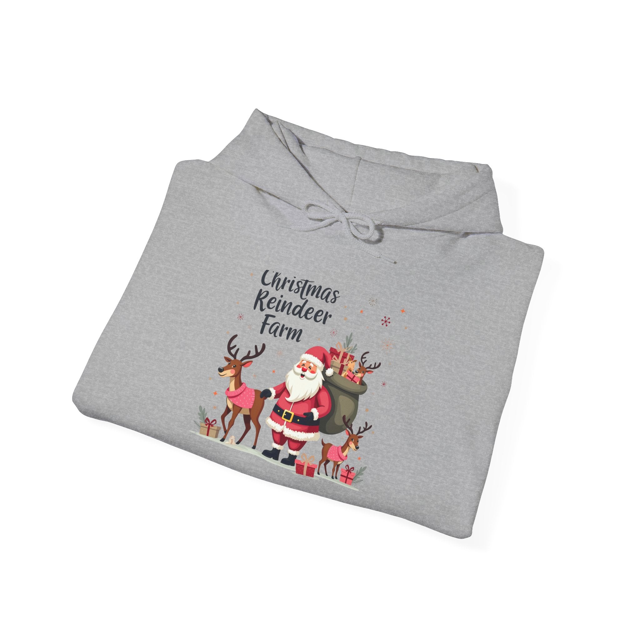 Christmas Reindeer Farm Hoodie