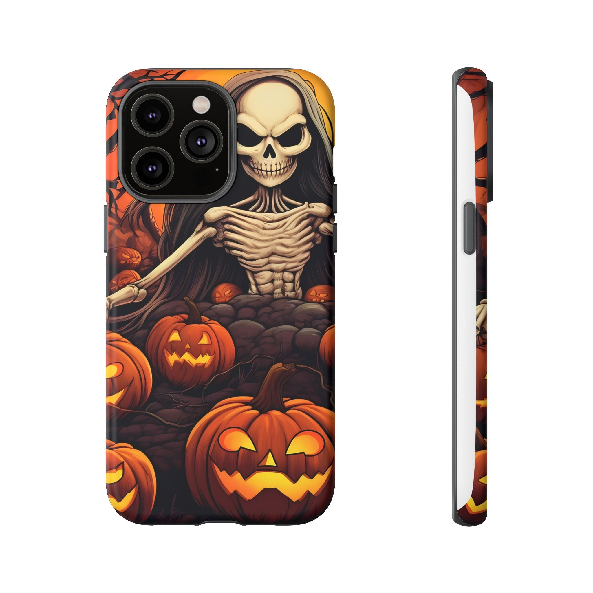 Spooky Skeleton Hexagon iPhone Case