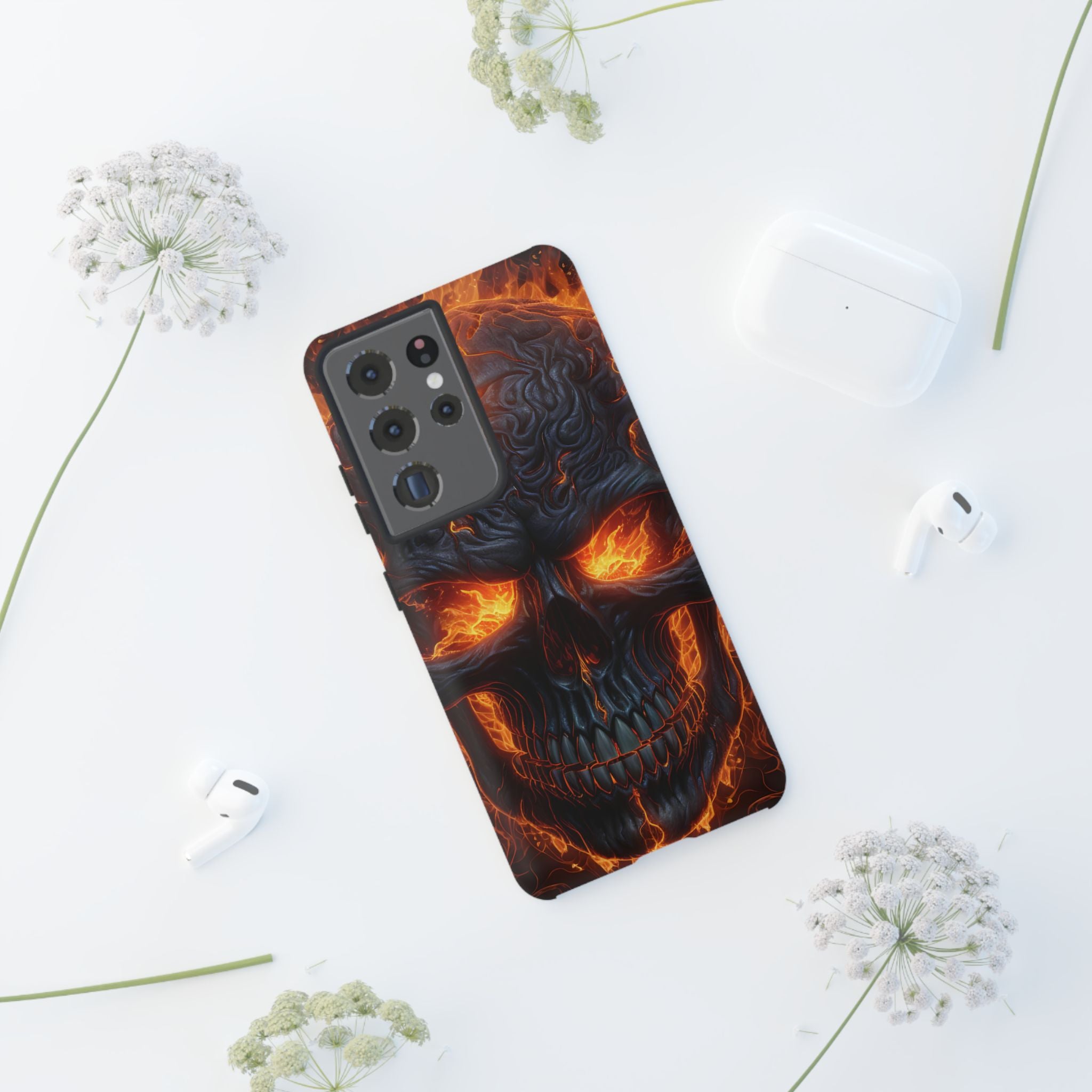 Fiery Skull Samsung Case