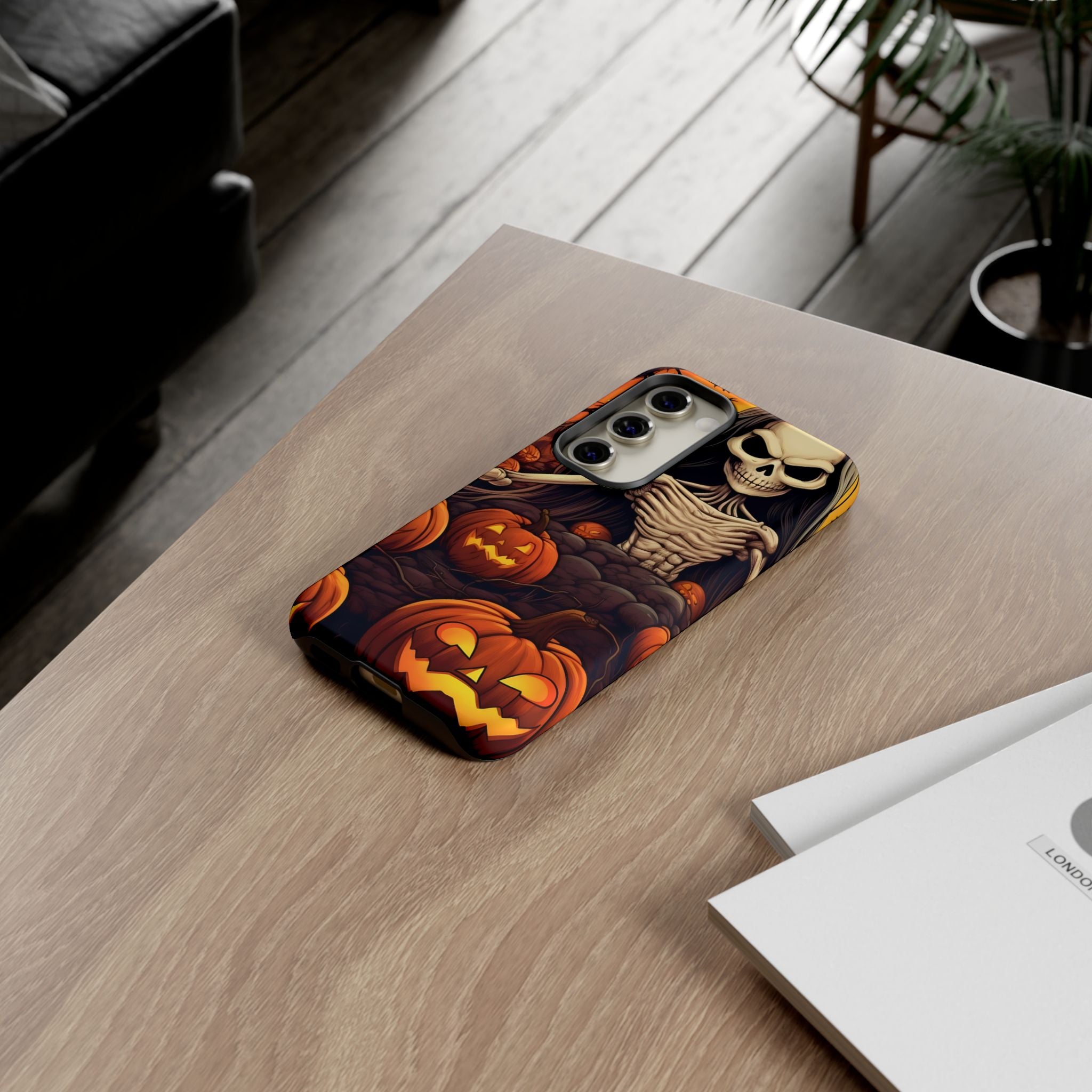 Spooky Skeleton Halloween Samsung Case