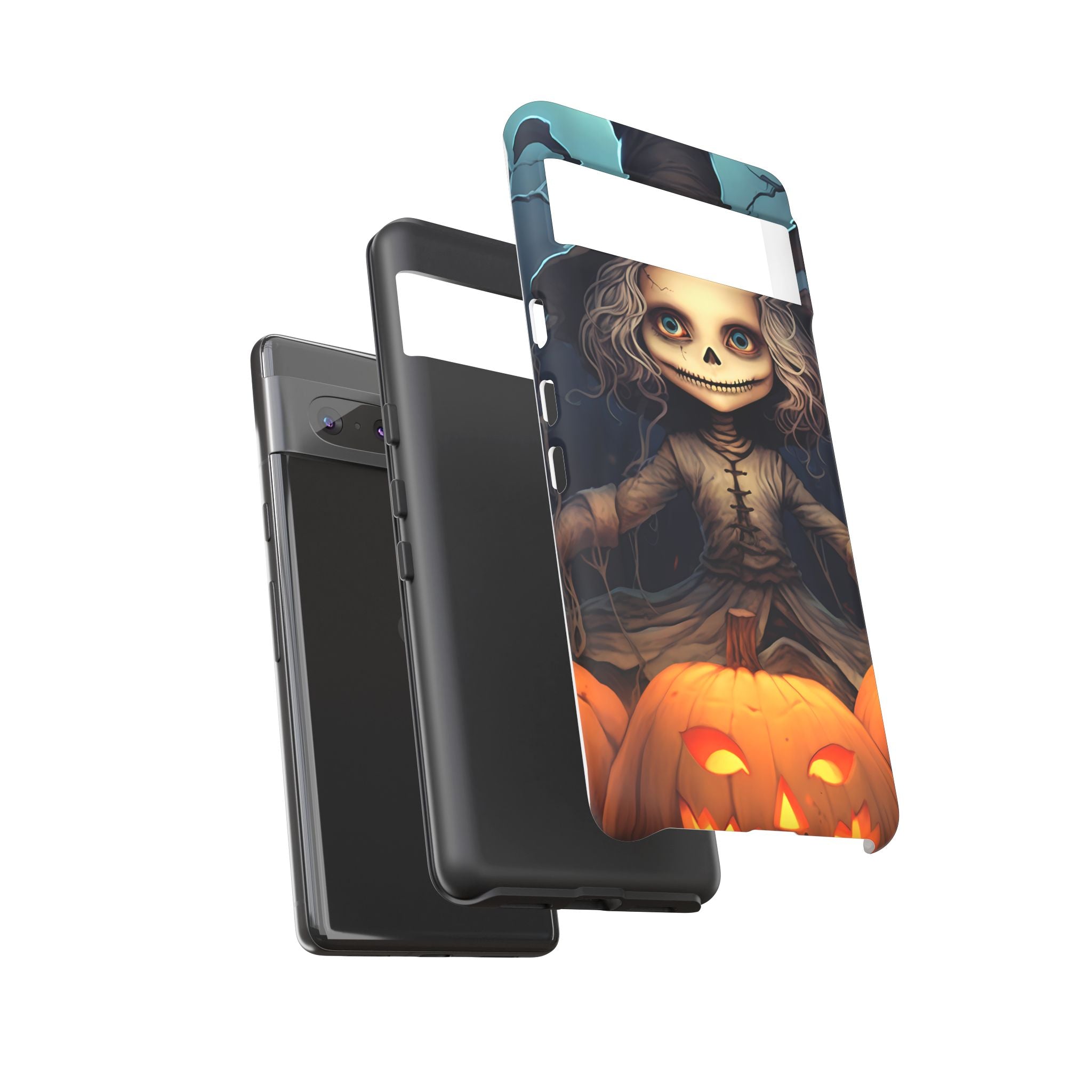 Spooky Skull Girl Halloween Google Google Pixel Case (All Models)