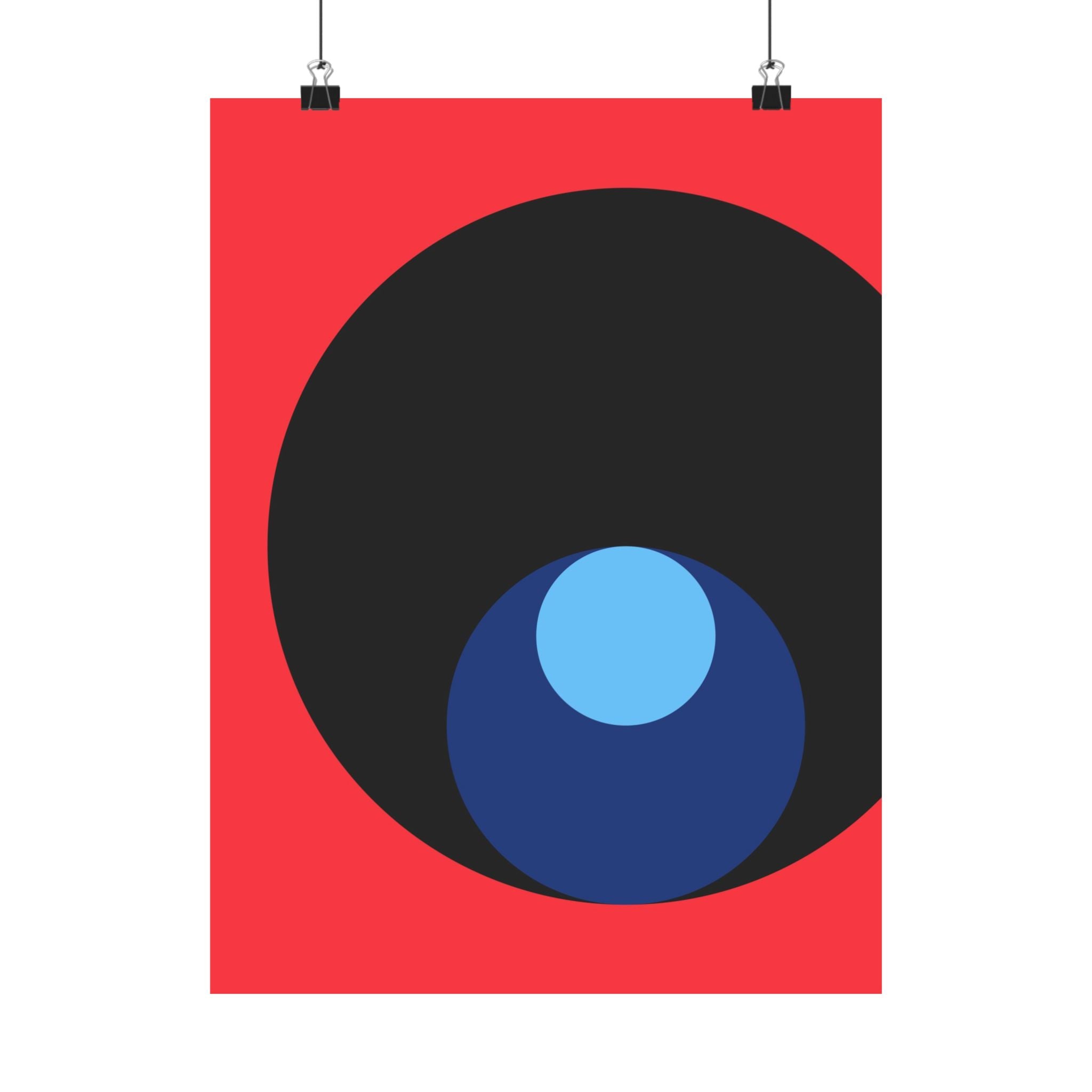 Abstract Red Circle Minimalist Poster