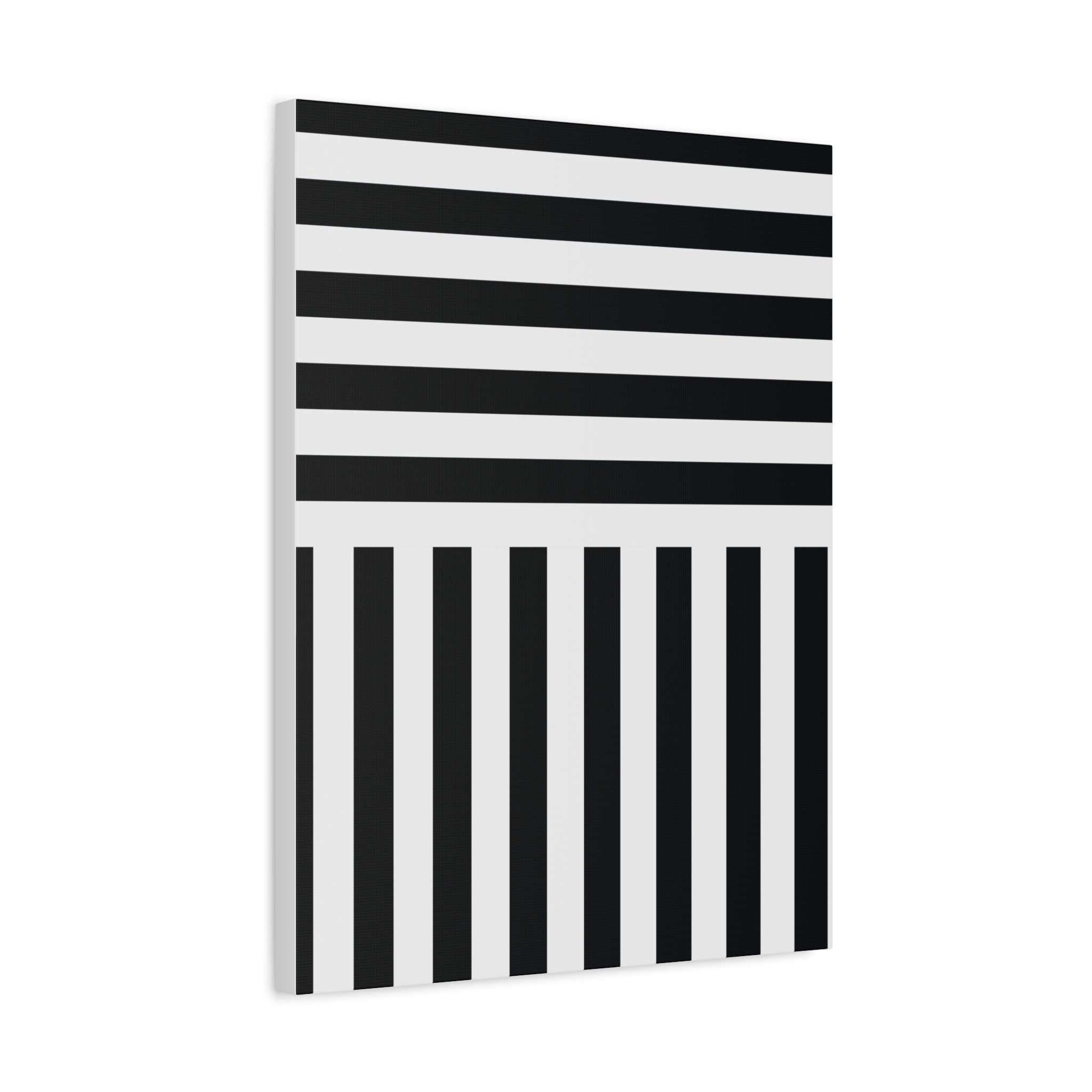 Monochrome Geometric Canvas Art