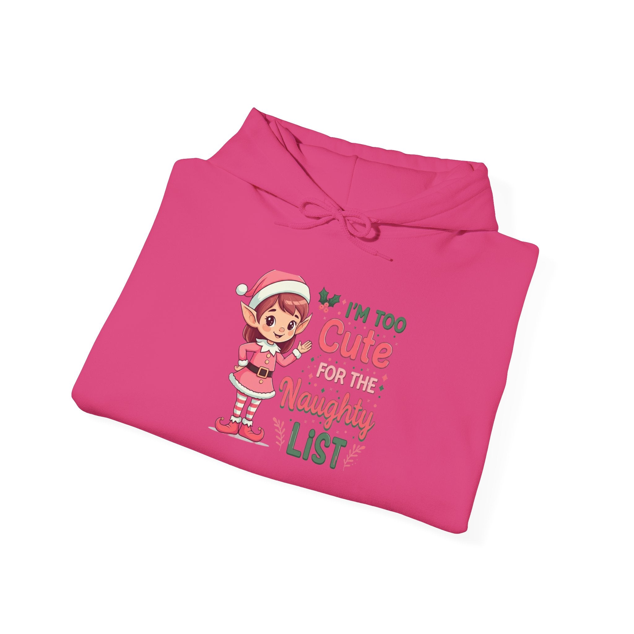 Too Cute Elf Girl Christmas Hoodie