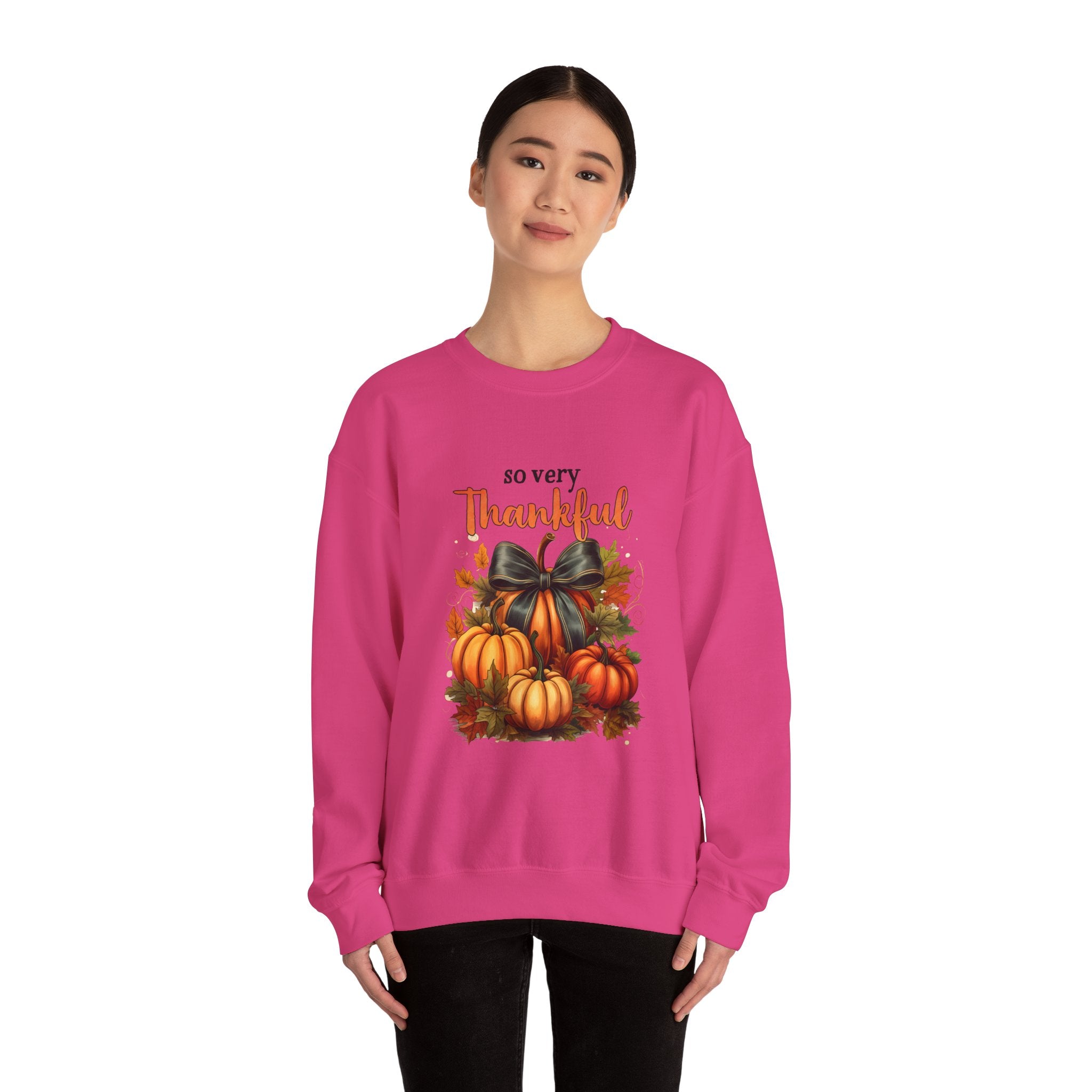 So Very Thankful Pumpkin Thanksgiving Sweatshirt