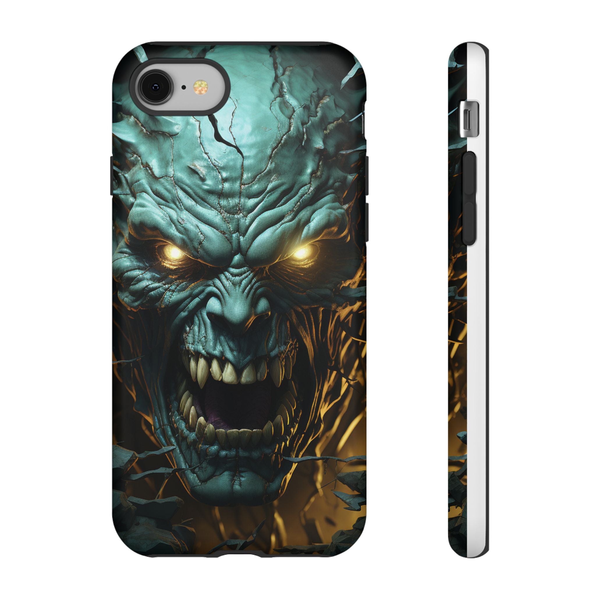 Monstrous Roar Hexagon Stone iPhone Case