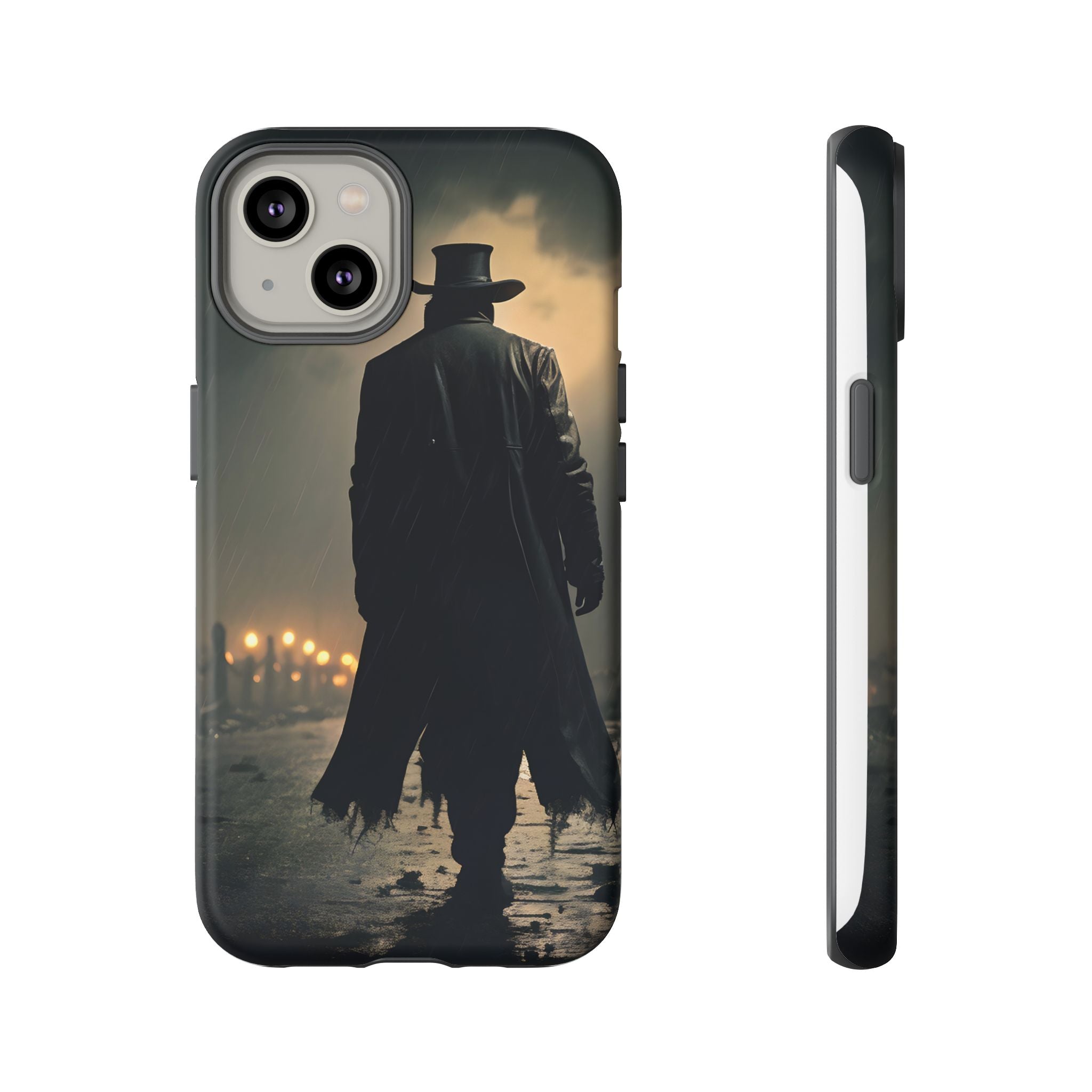 Mysterious Night Walk Hexagon Stone iPhone Case