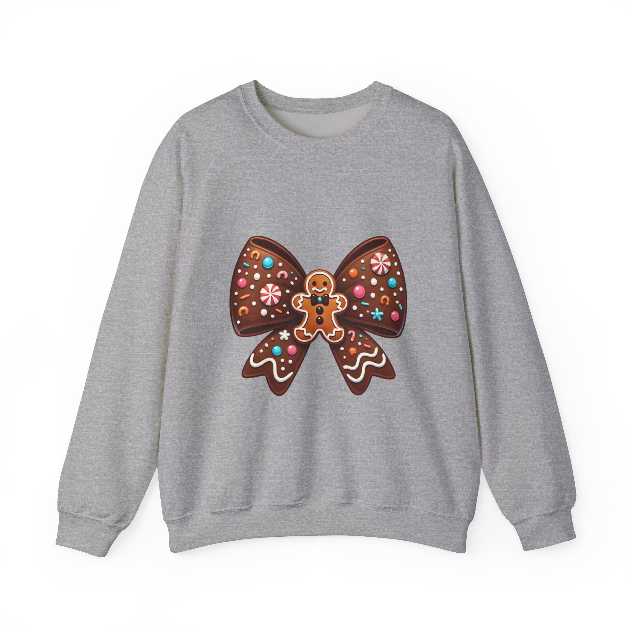 Gingerbread Bow Christmas Sweatshirt