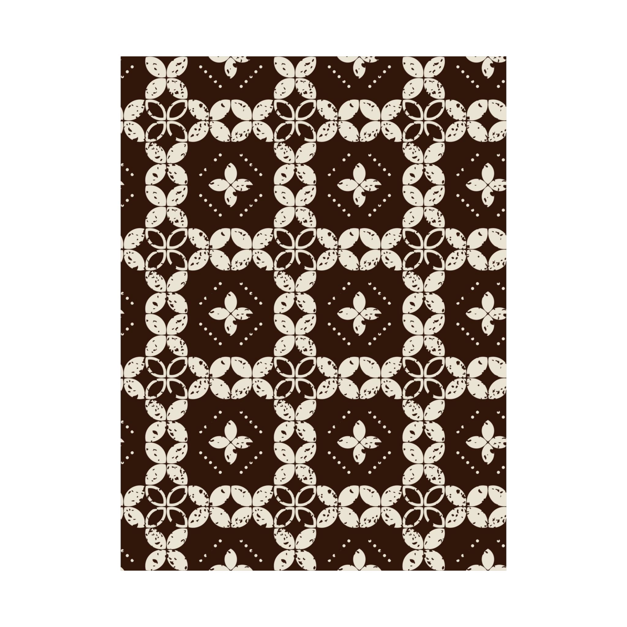 Rustic Geometric Floral Poster Art