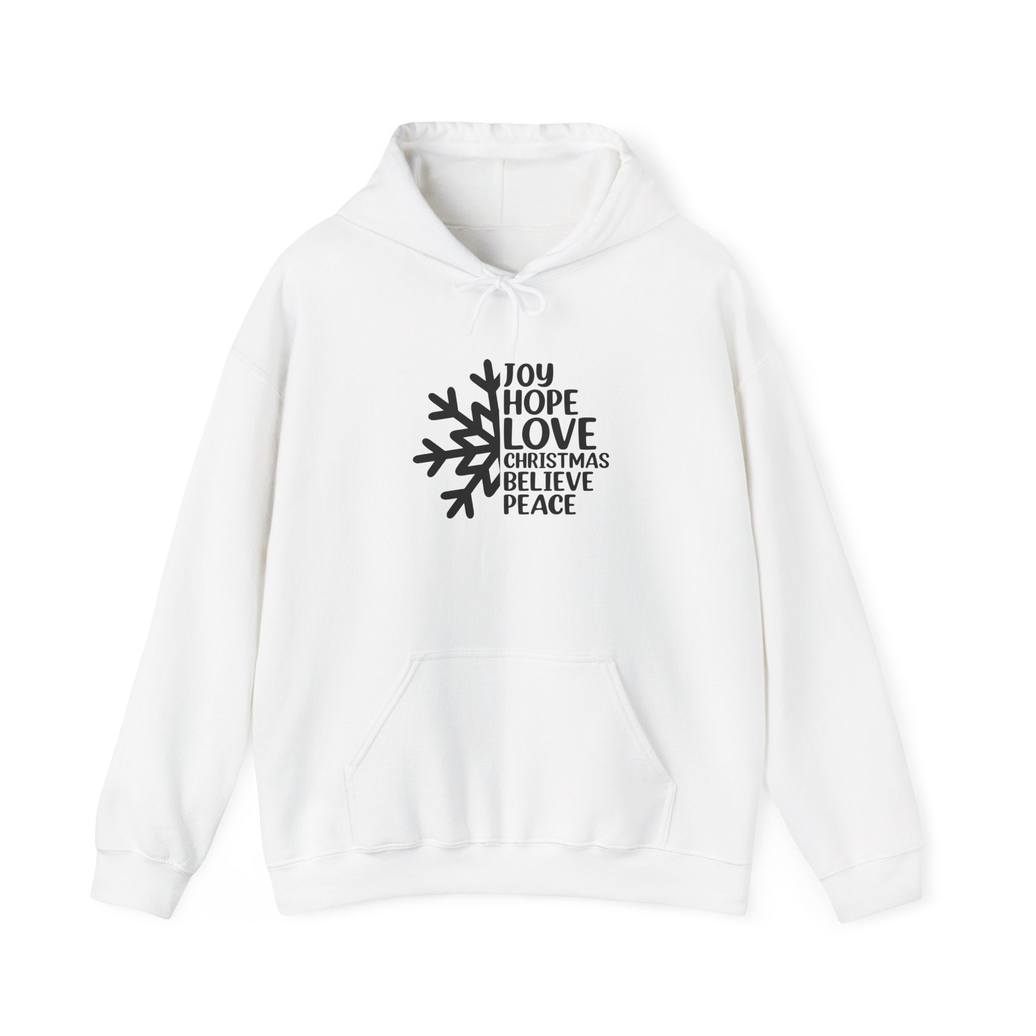 Joyful Christmas Hoodie: Hope, Love, Peace