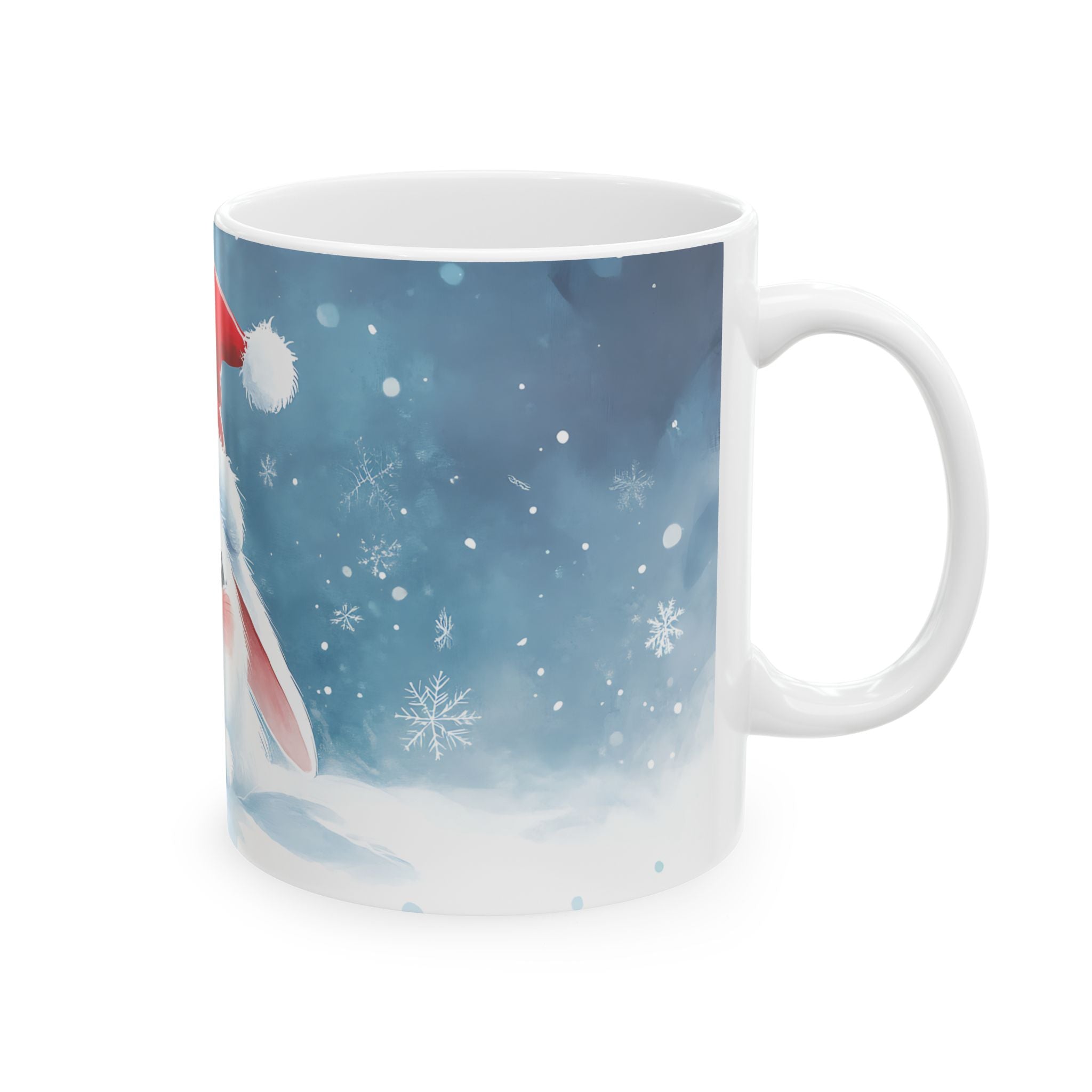 Cute Christmas Bunny Snow Mug