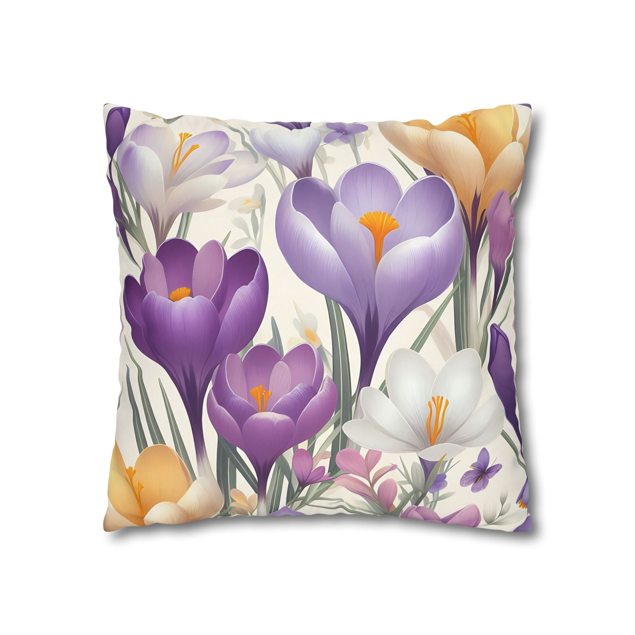 Floral Crocus Pillowcase - Botanical Bloom