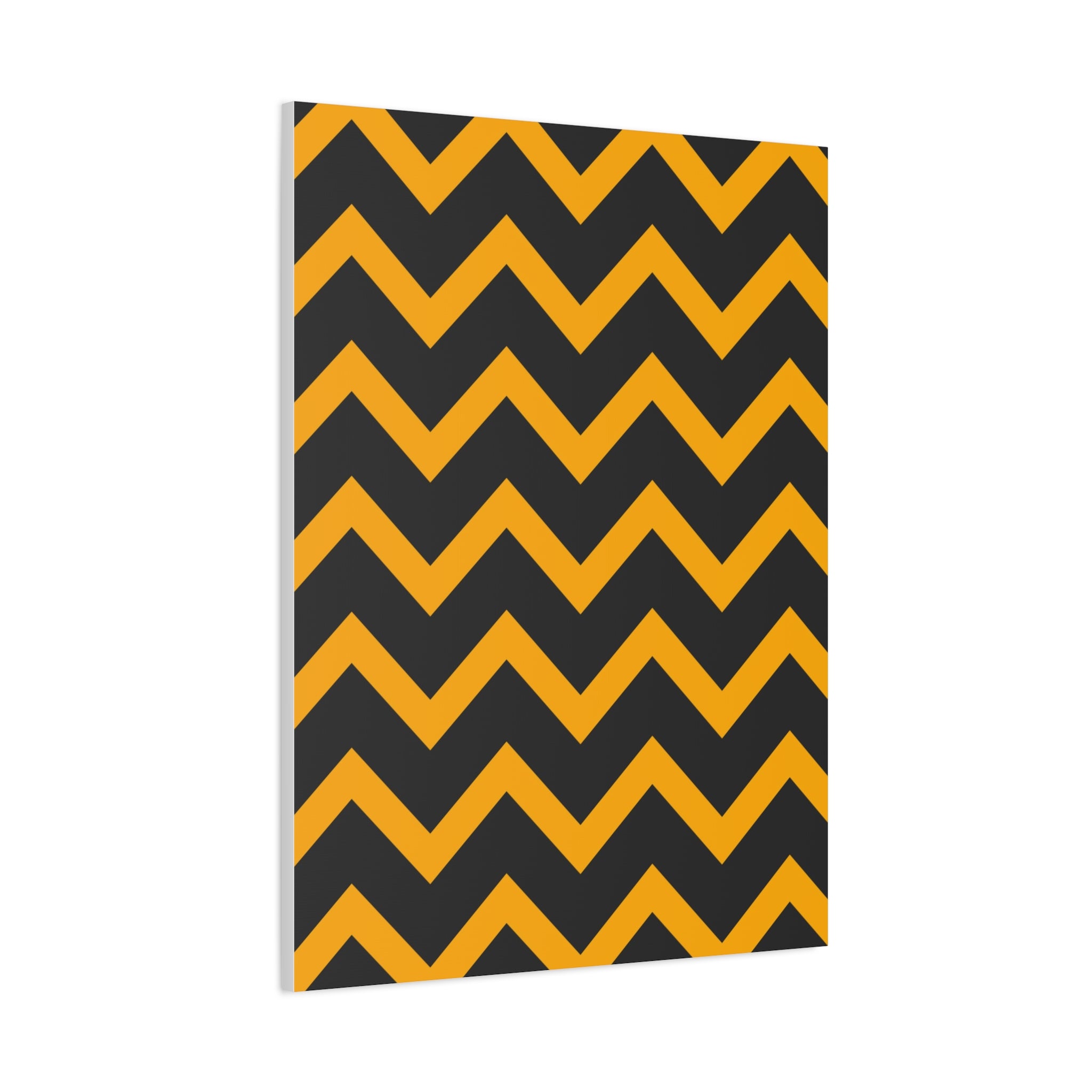 Bold Zigzag Geometric Canvas Art