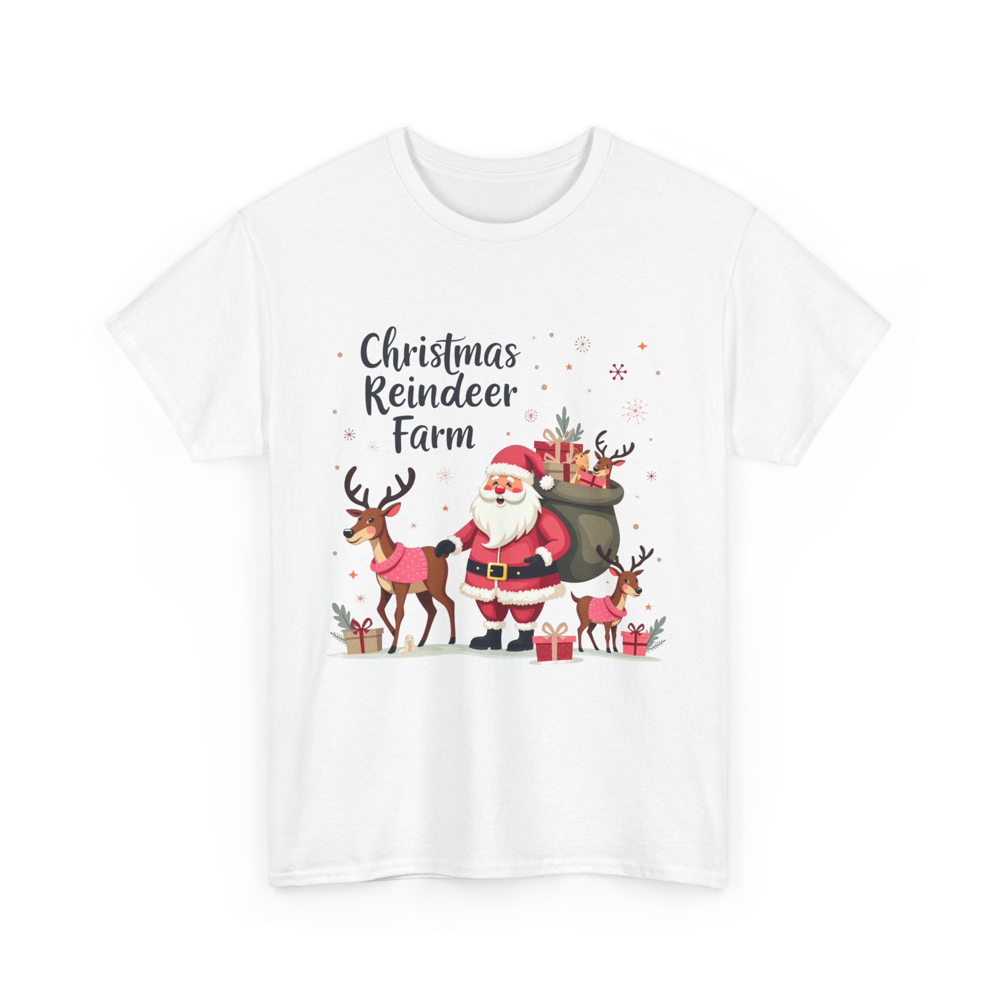 Christmas Reindeer Farm T-Shirt