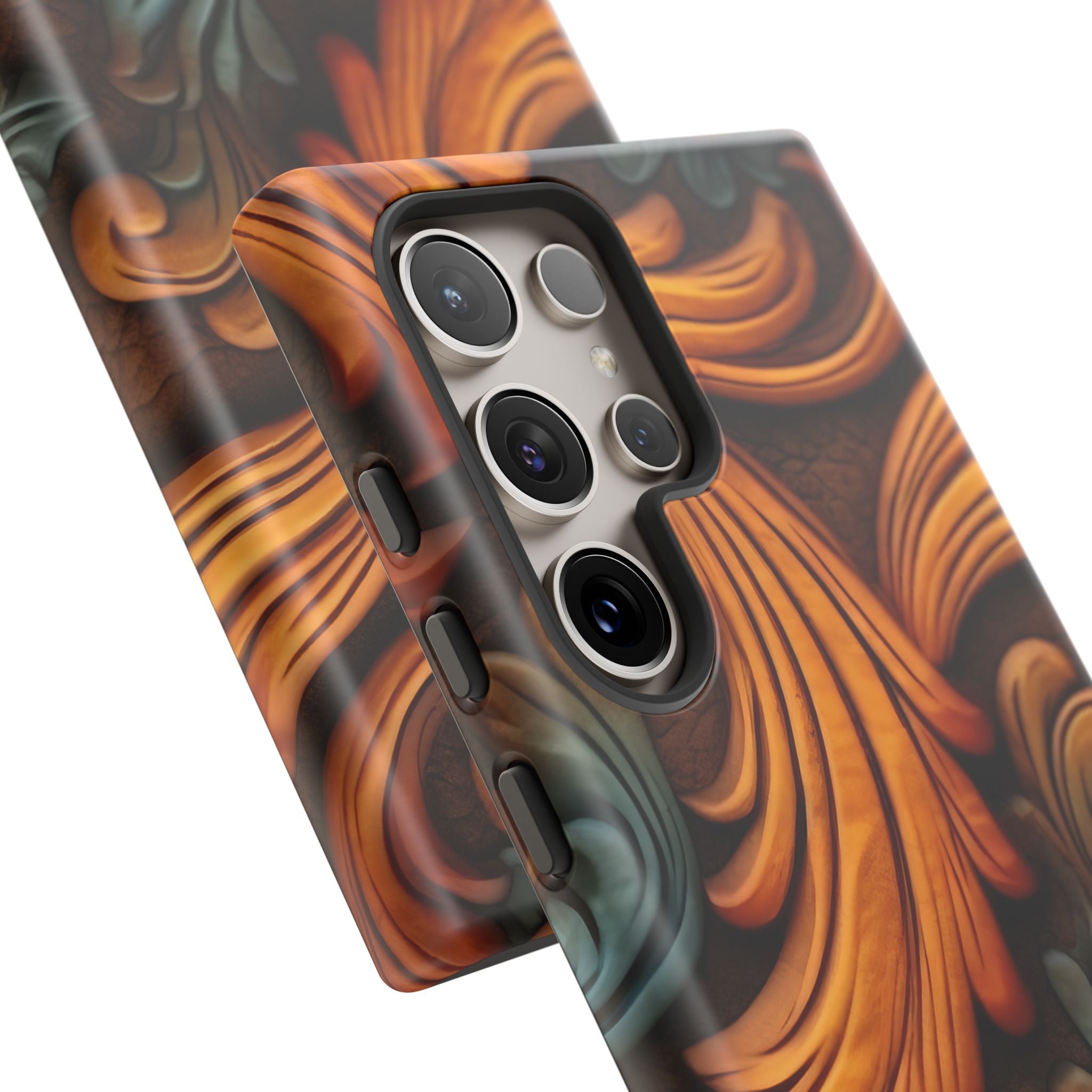 Baroque Copper Samsung Case - Luxury Design