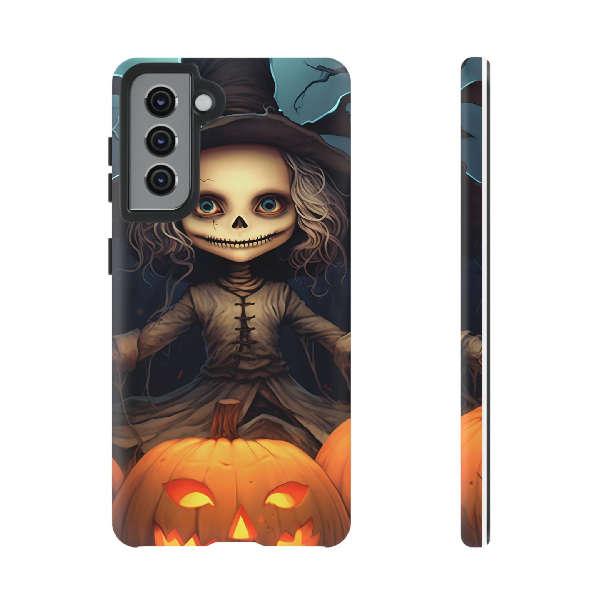 Spooky Skull Girl Halloween Samsung Case