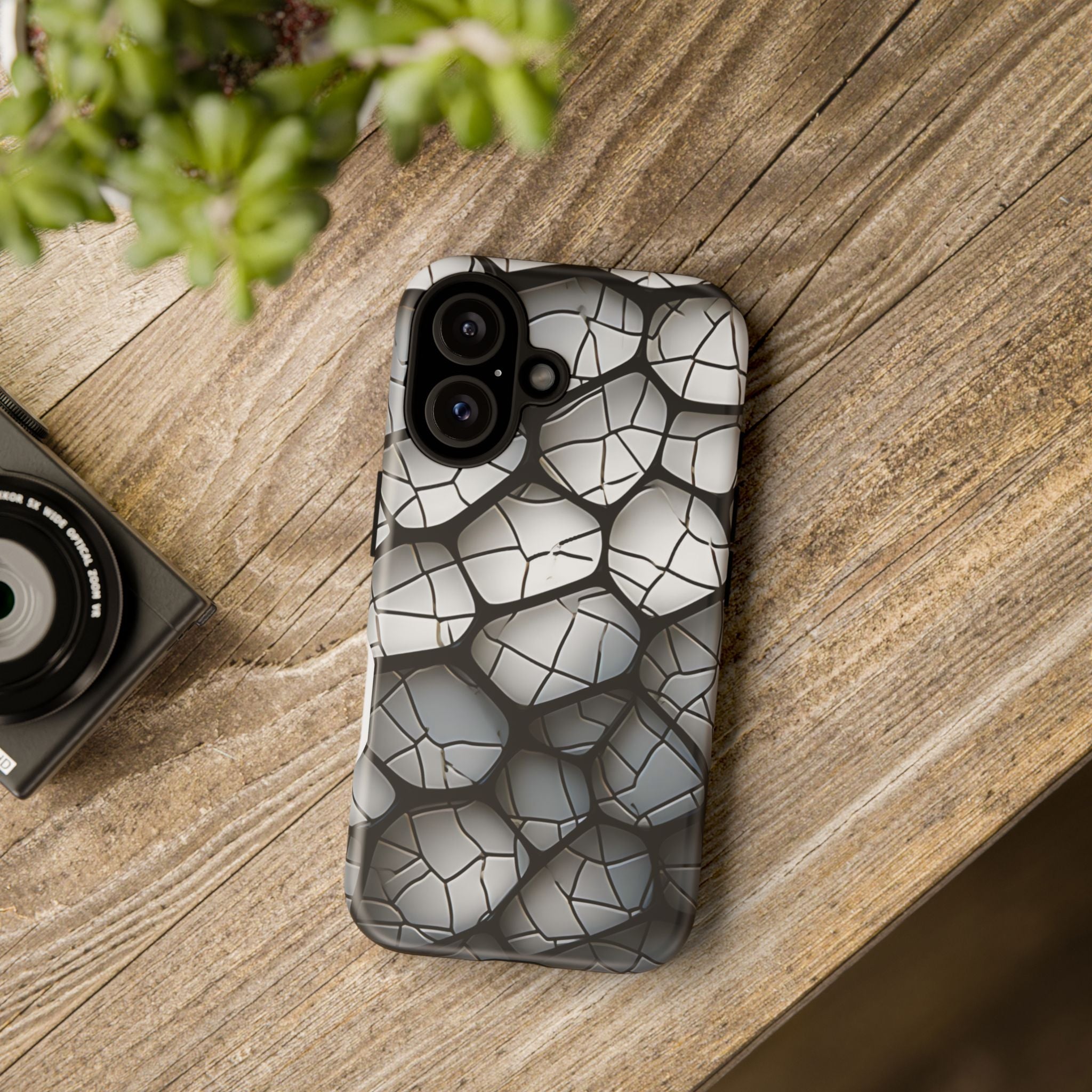 Abstract Mosaic iPhone Case - Textured & Chic