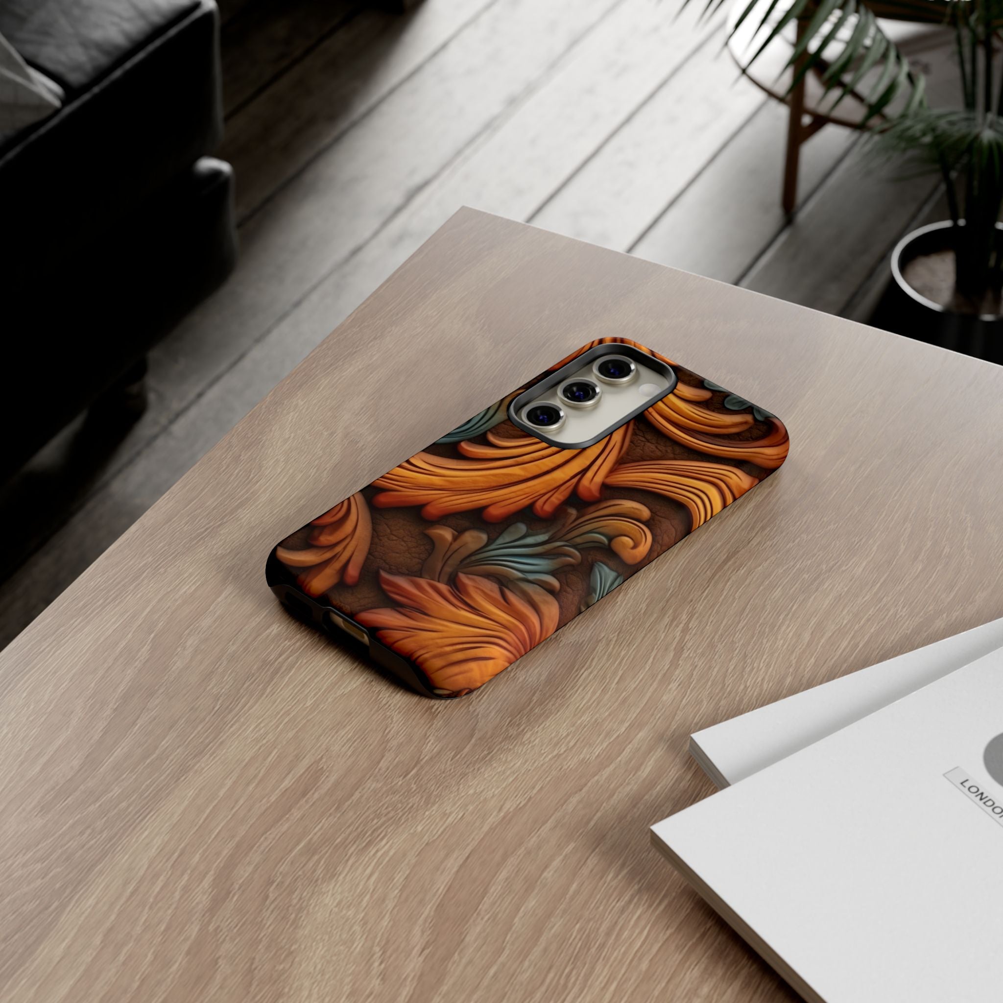 Baroque Copper Samsung Case - Luxury Design