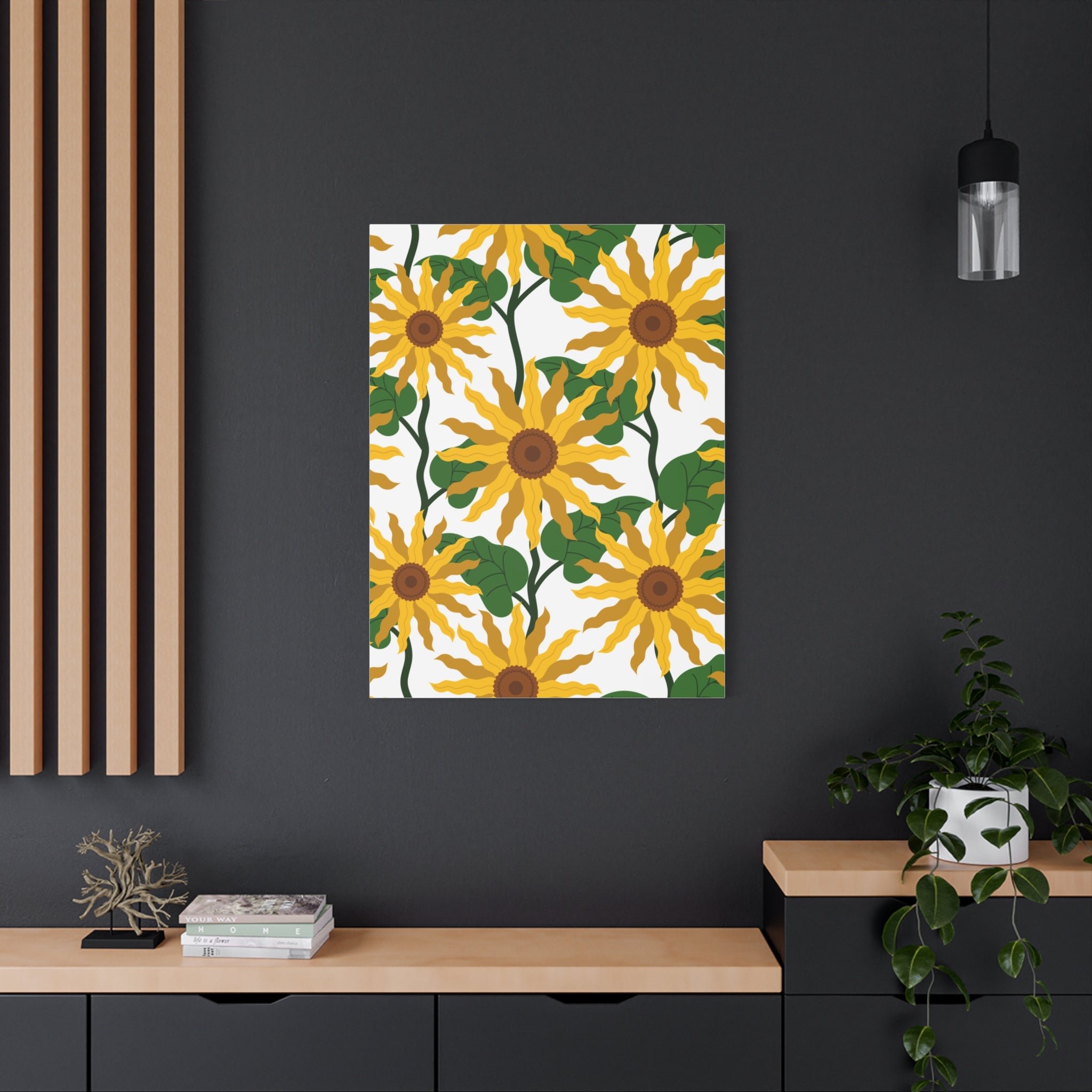 Bold Sunflower Canvas Art Print