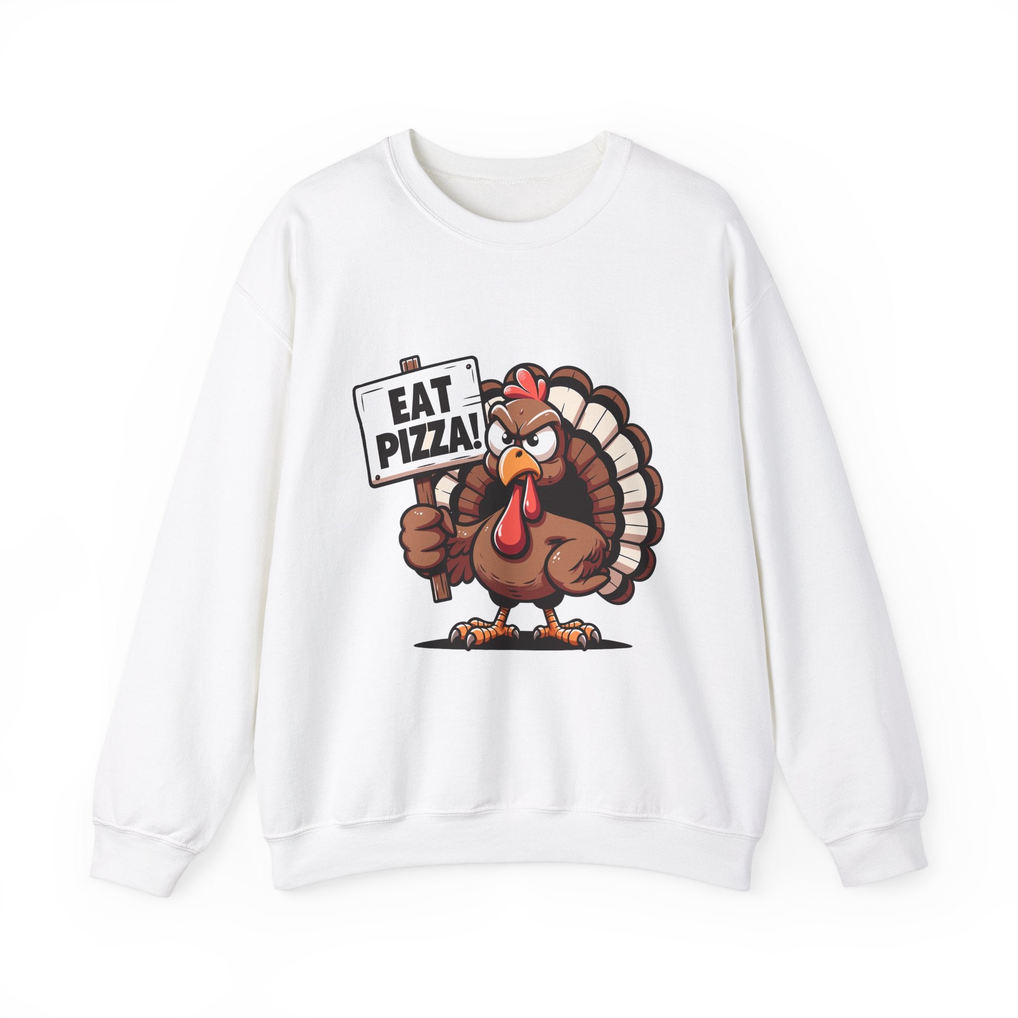 Angry Turkey Pizza Thanksgiving Sweatshirt