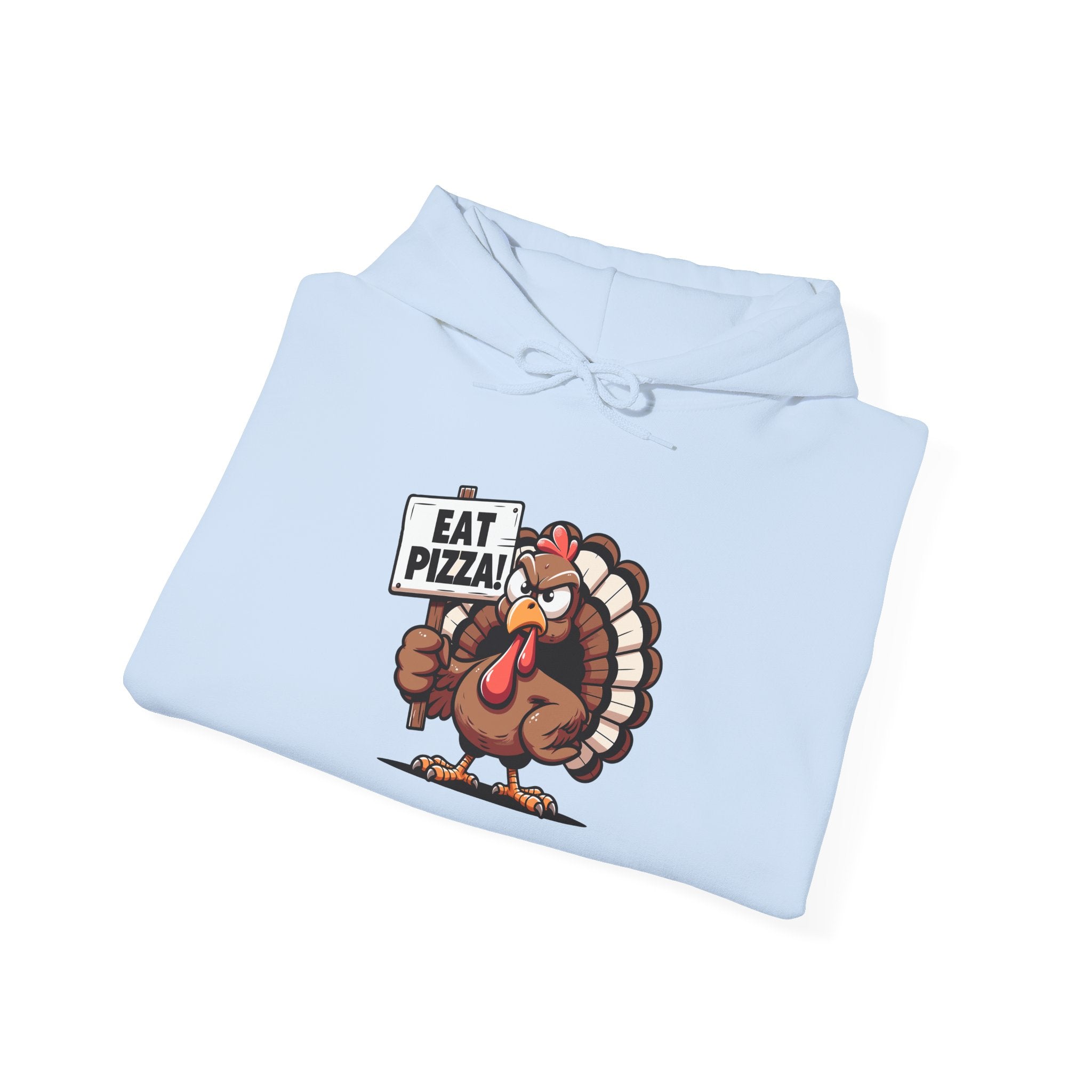 Angry Turkey Pizza Thanksgiving Hoodie