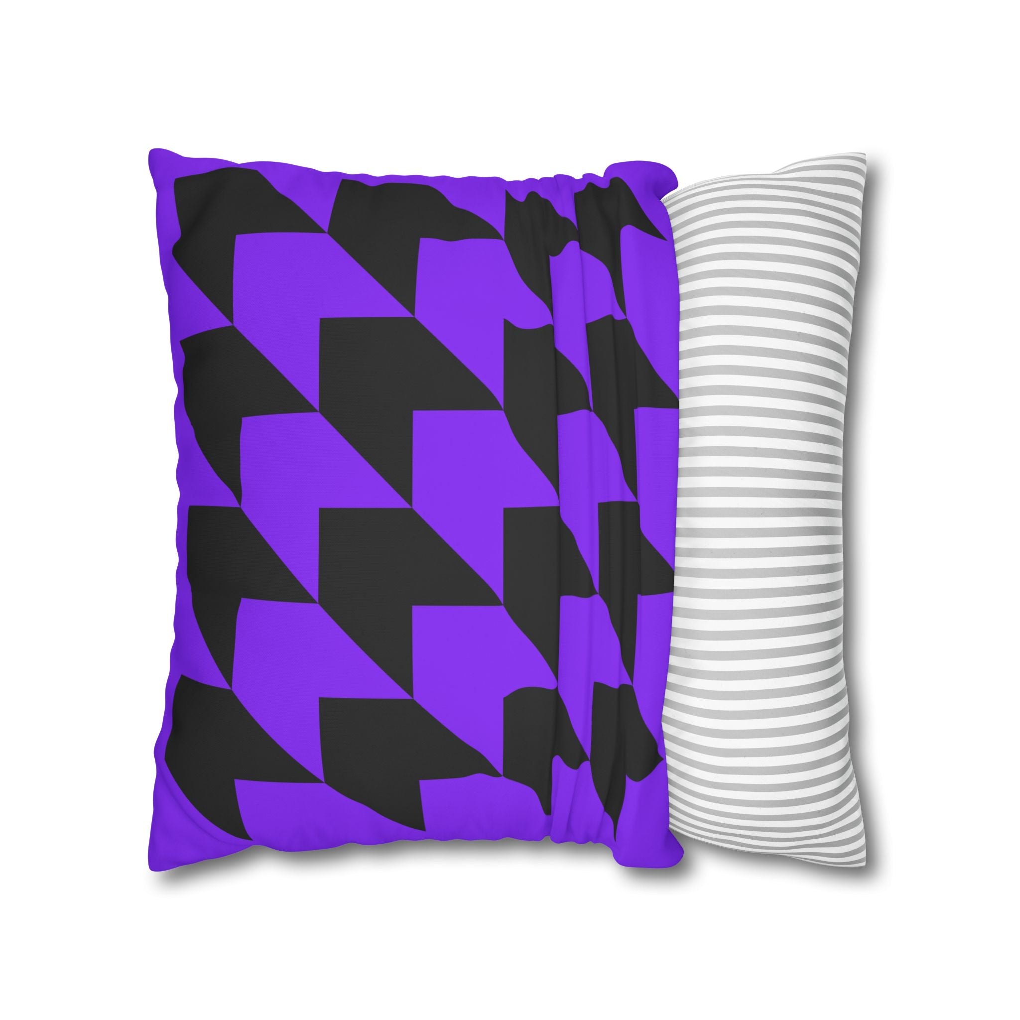 Geometric Purple Arrow Pillowcase