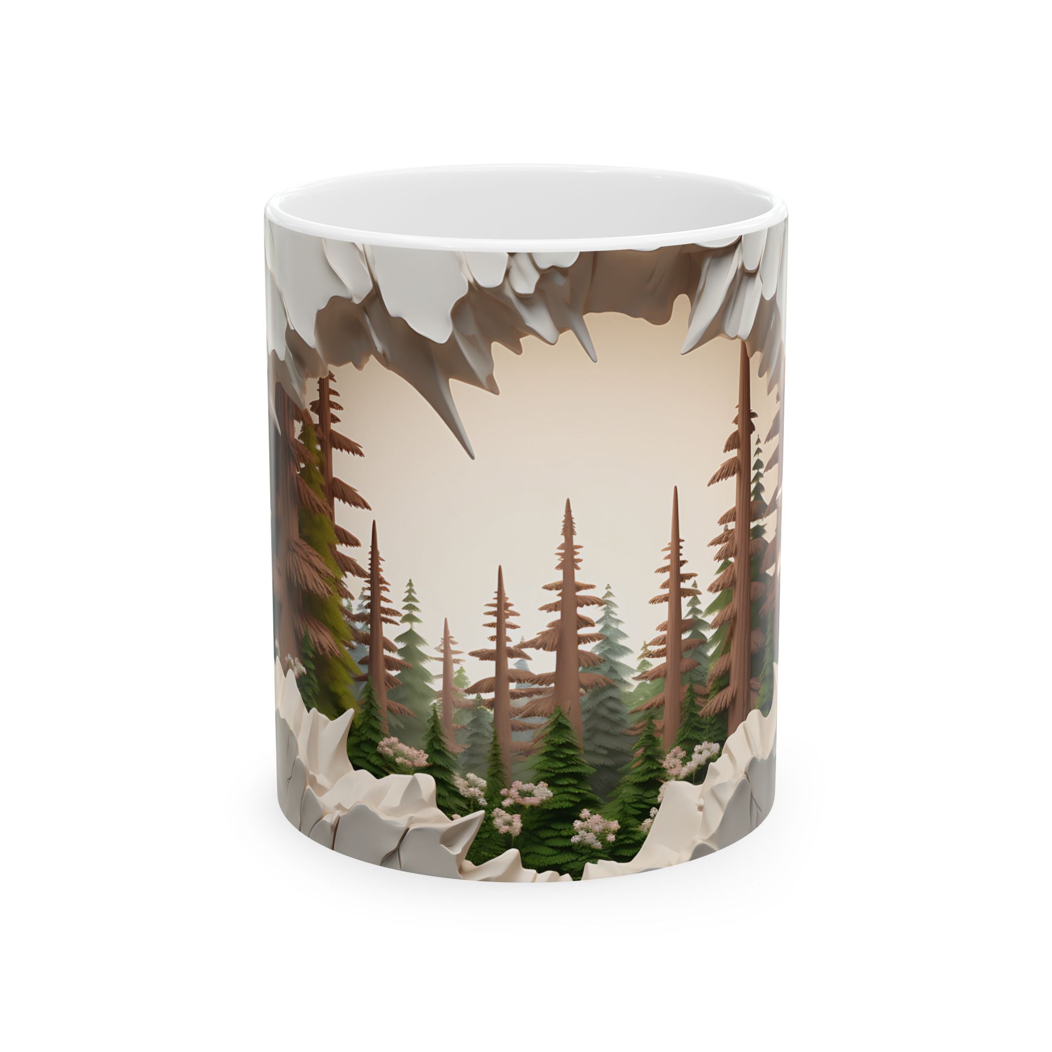 Surreal Forest Mug: Whimsical Art