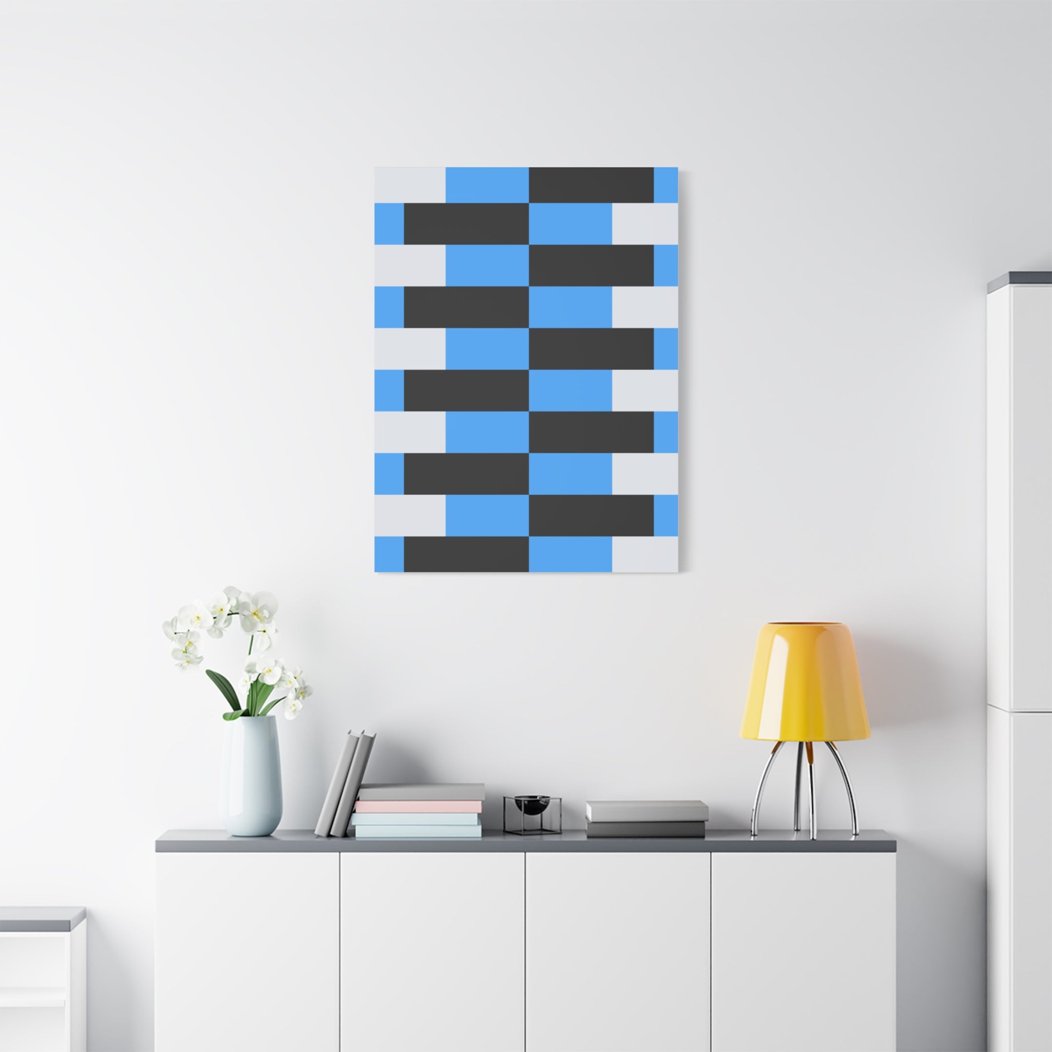 Geometric Abstract Canvas Art Print