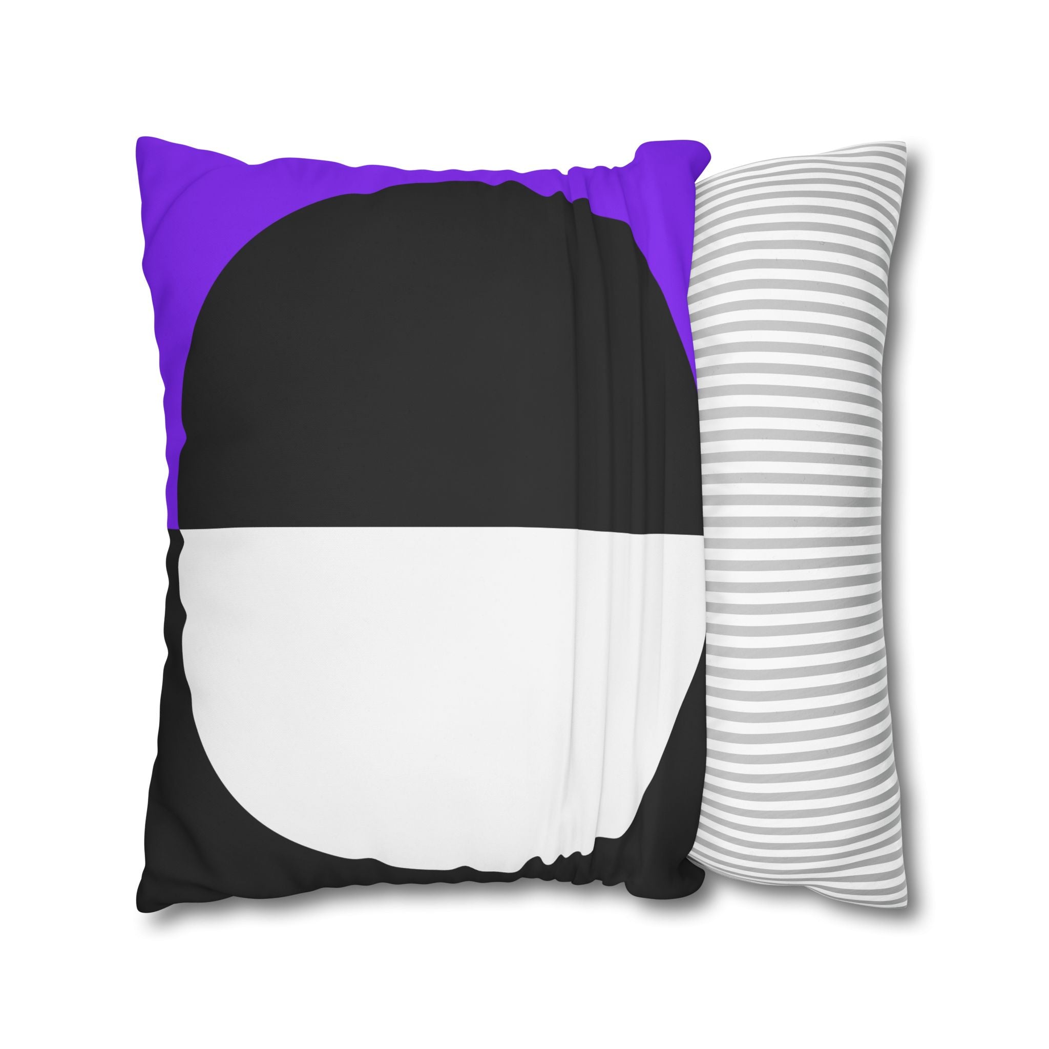 Geometric Purple & Black Pillowcase