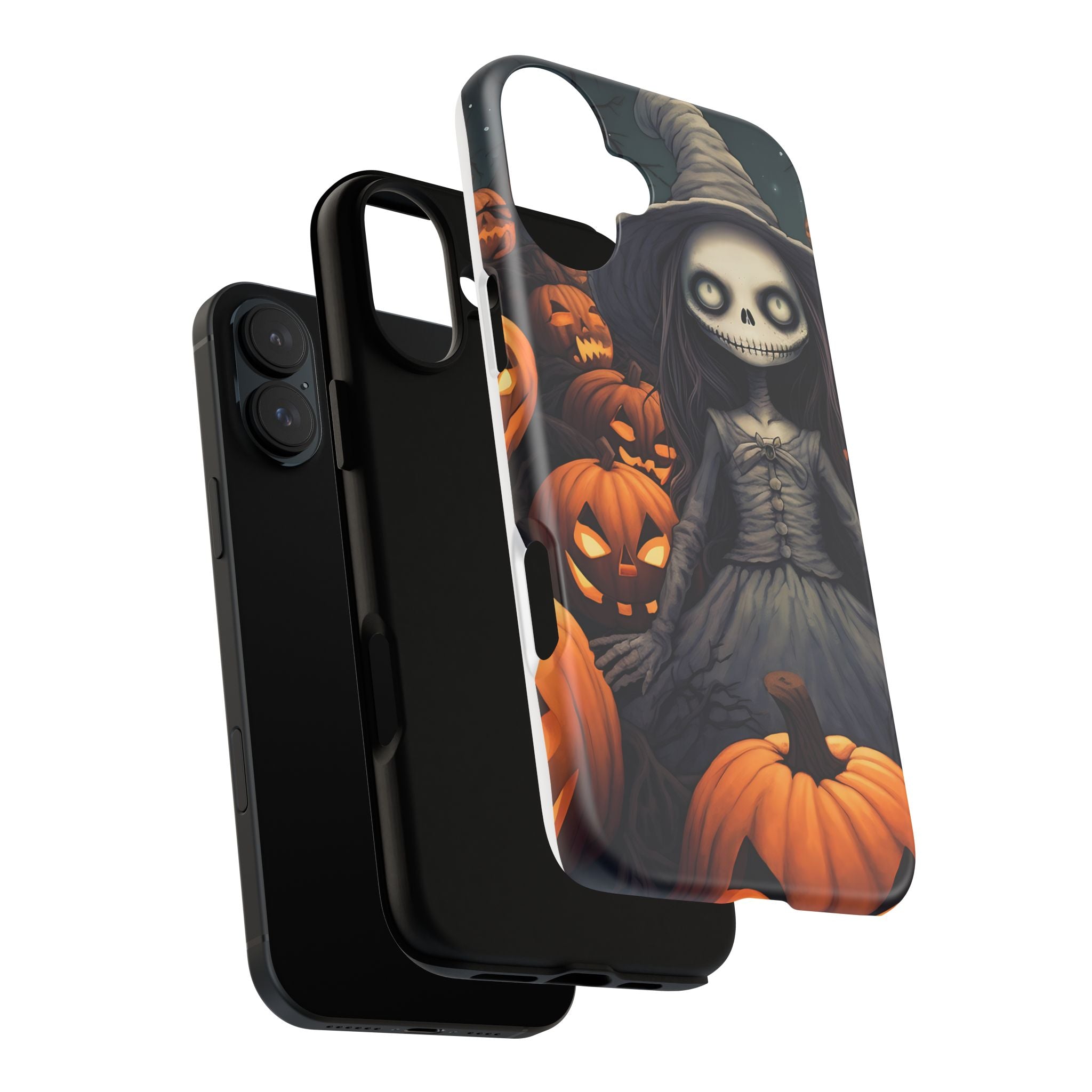 Spooky Witch Girl Hexagon Stone iPhone Case