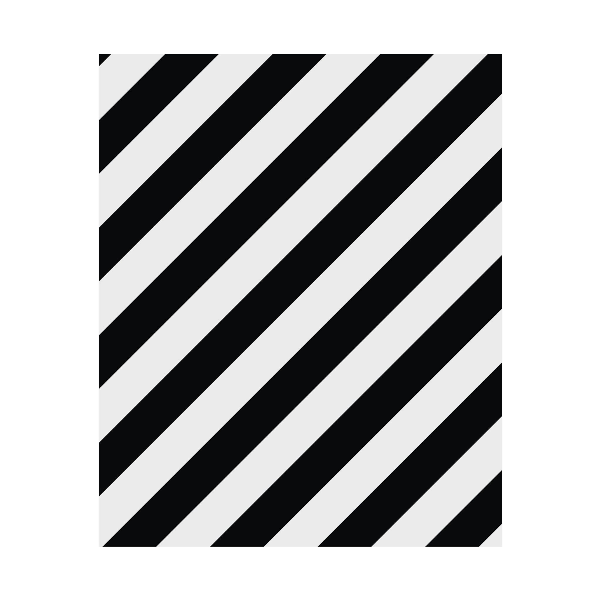 Modern Diagonal Stripe Art Poster