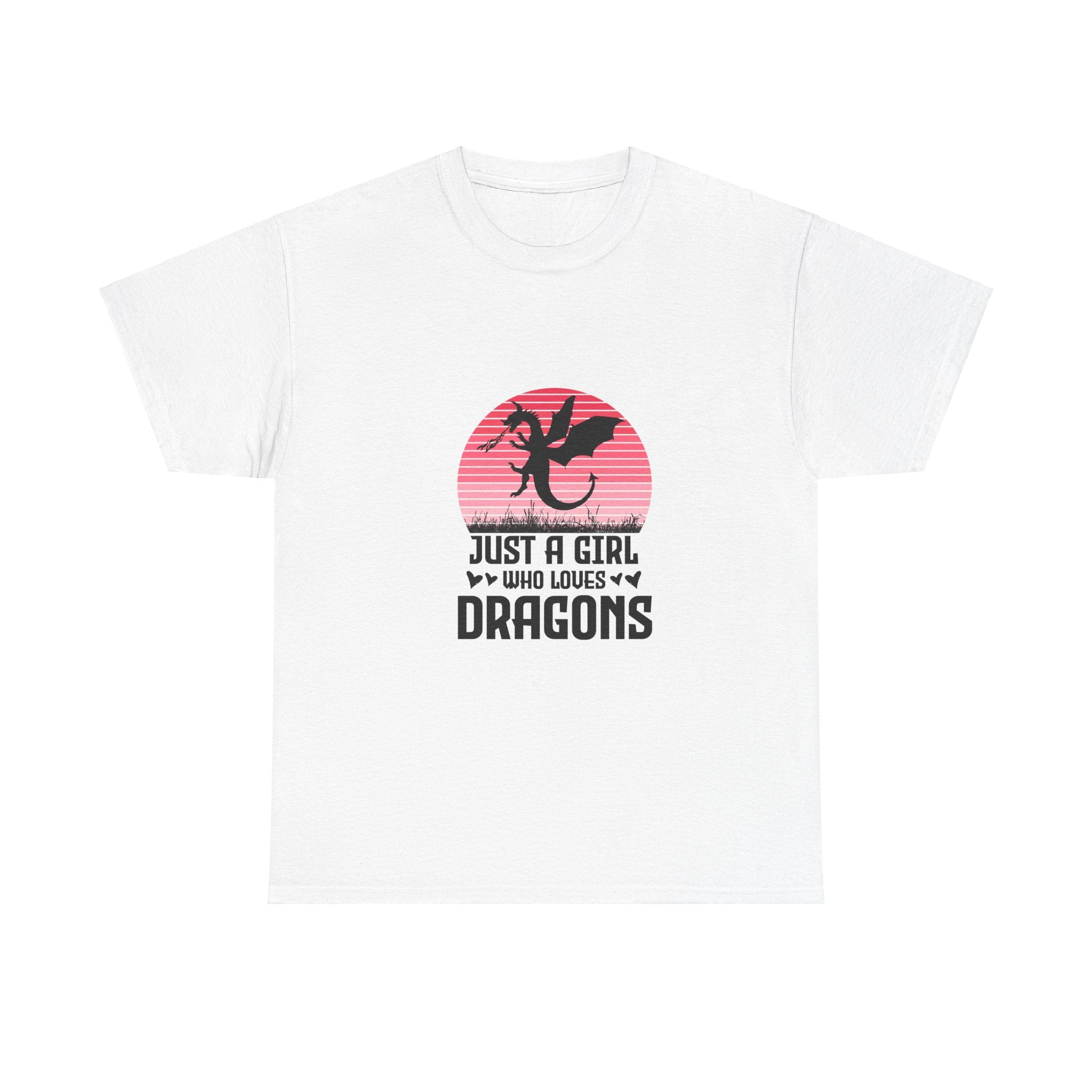 Pink Sunset Dragon Girl T-Shirt