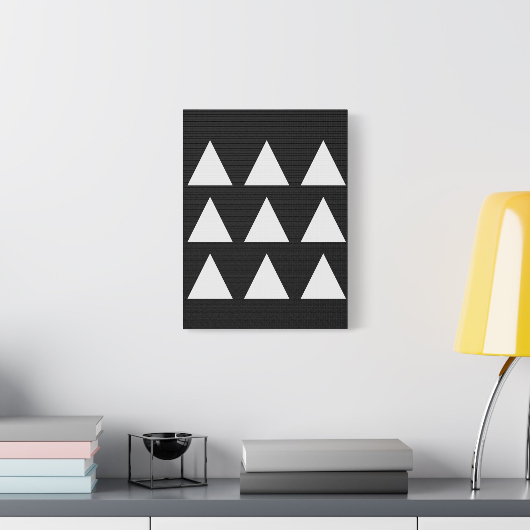 Geometric Triangle Canvas Art - Minimalist