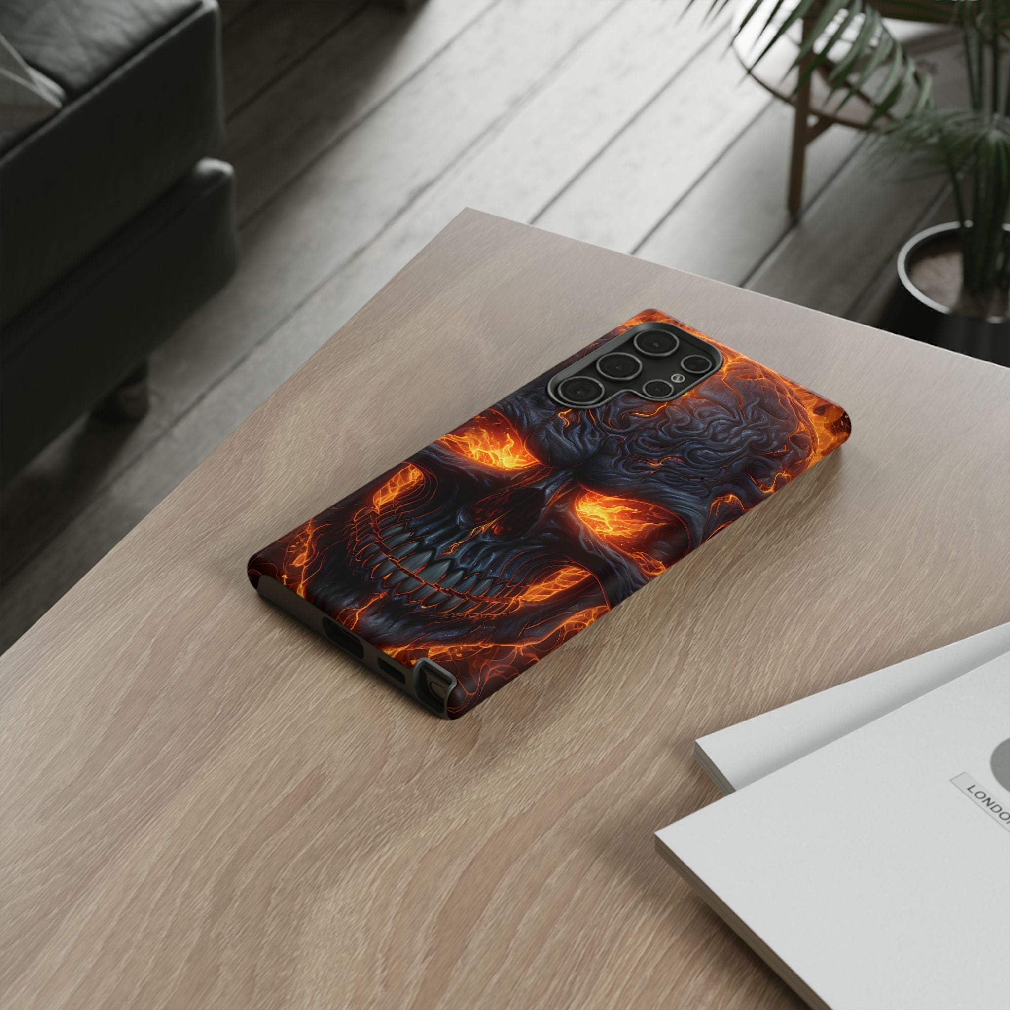 Fiery Skull Samsung Case