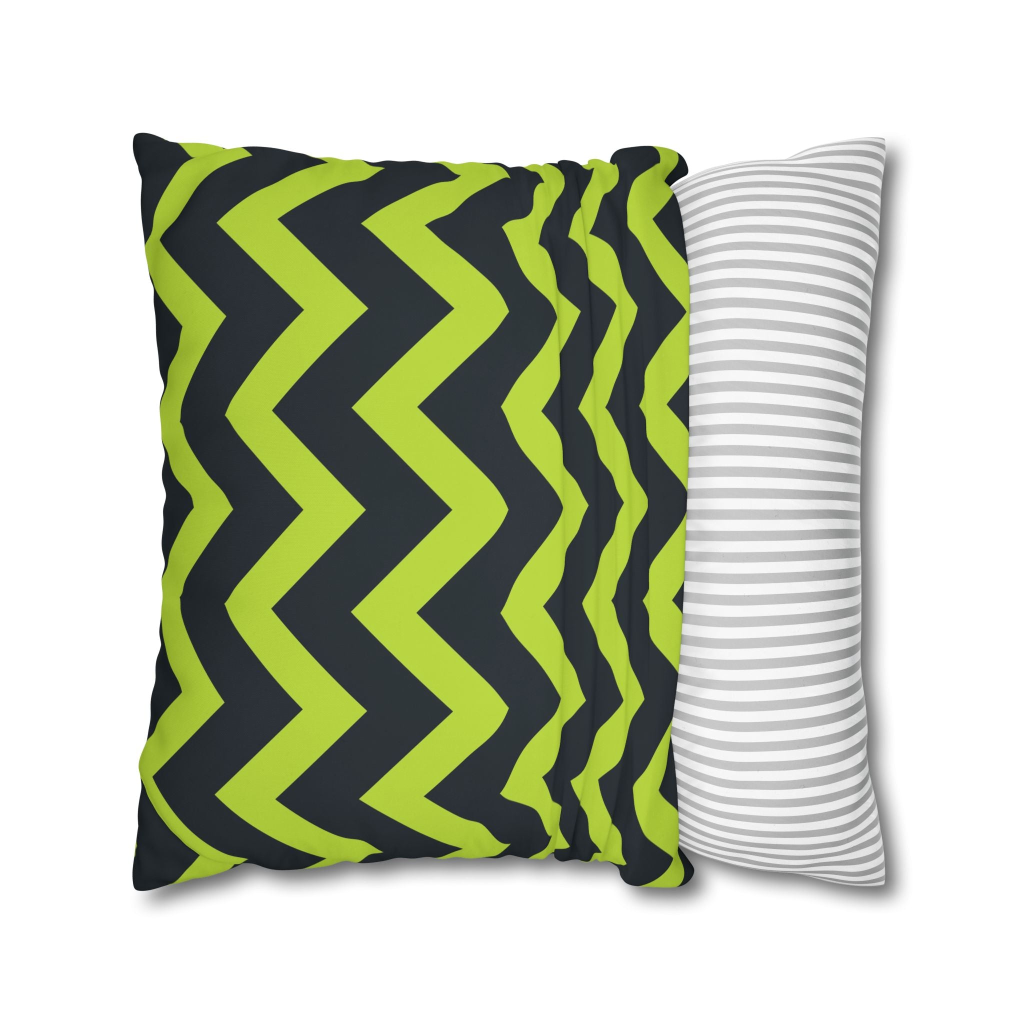 Teal & Lime Zigzag Chevron Pillowcase