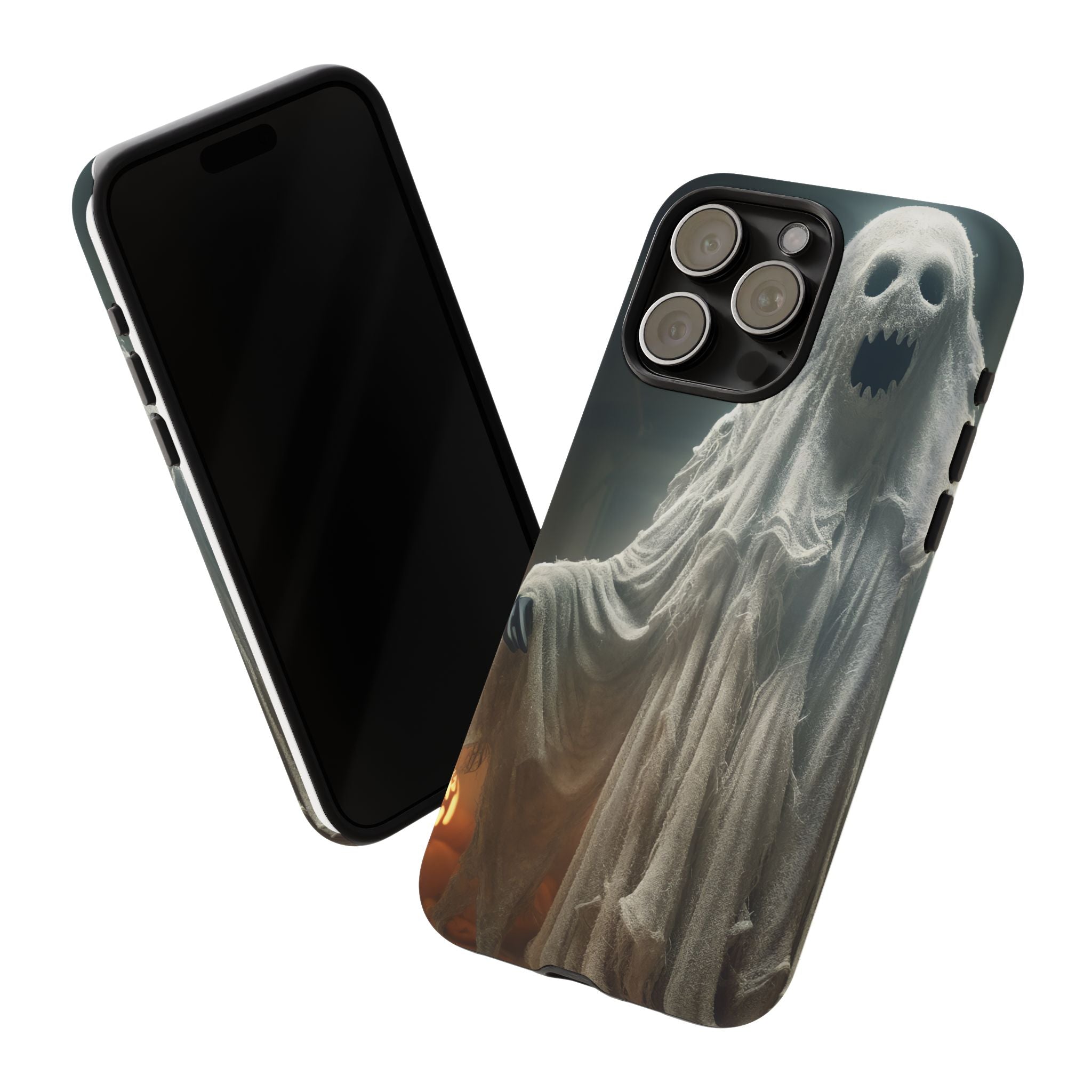 Spooky Ghost Hexagon Stone iPhone Case