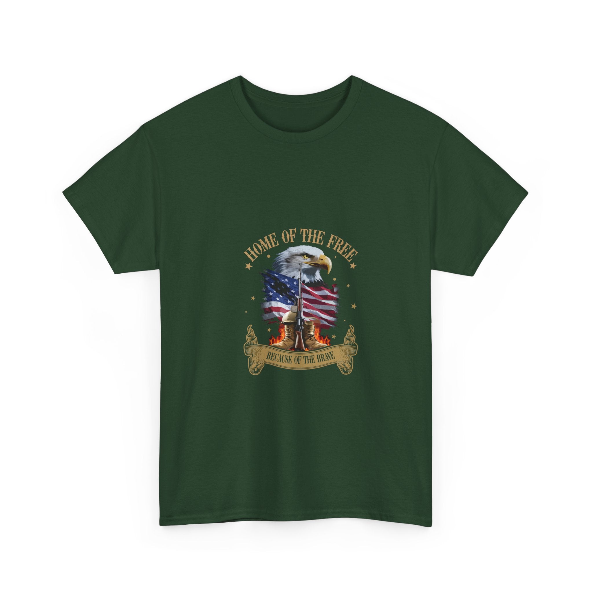 Home of the Free: Patriotic Eagle T-Shirt