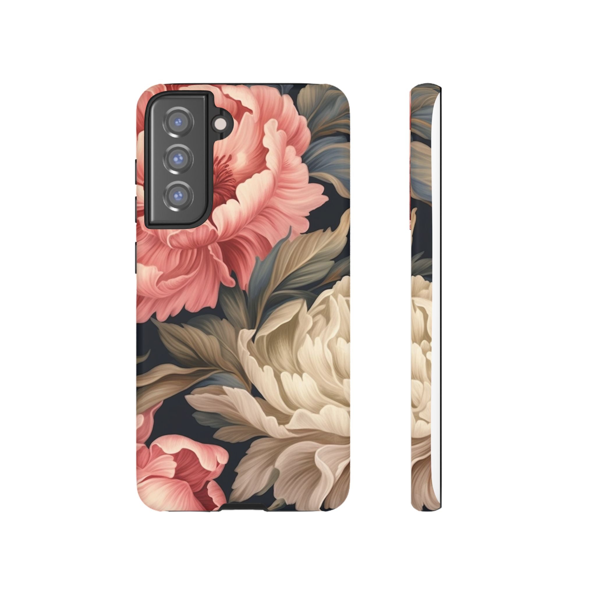 Blush Peony Floral Samsung Phone Case