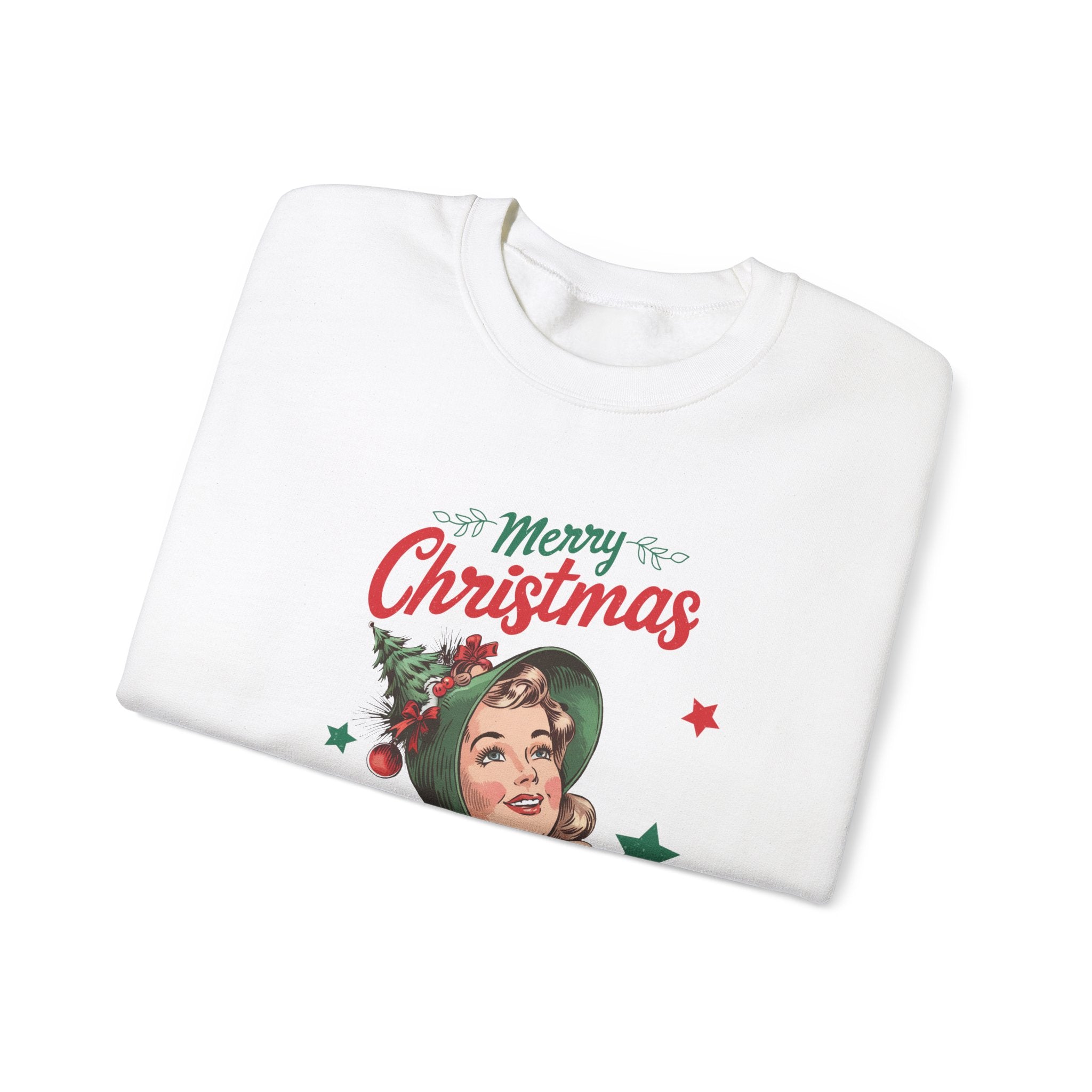 Vintage Christmas Tree Lady Sweatshirt