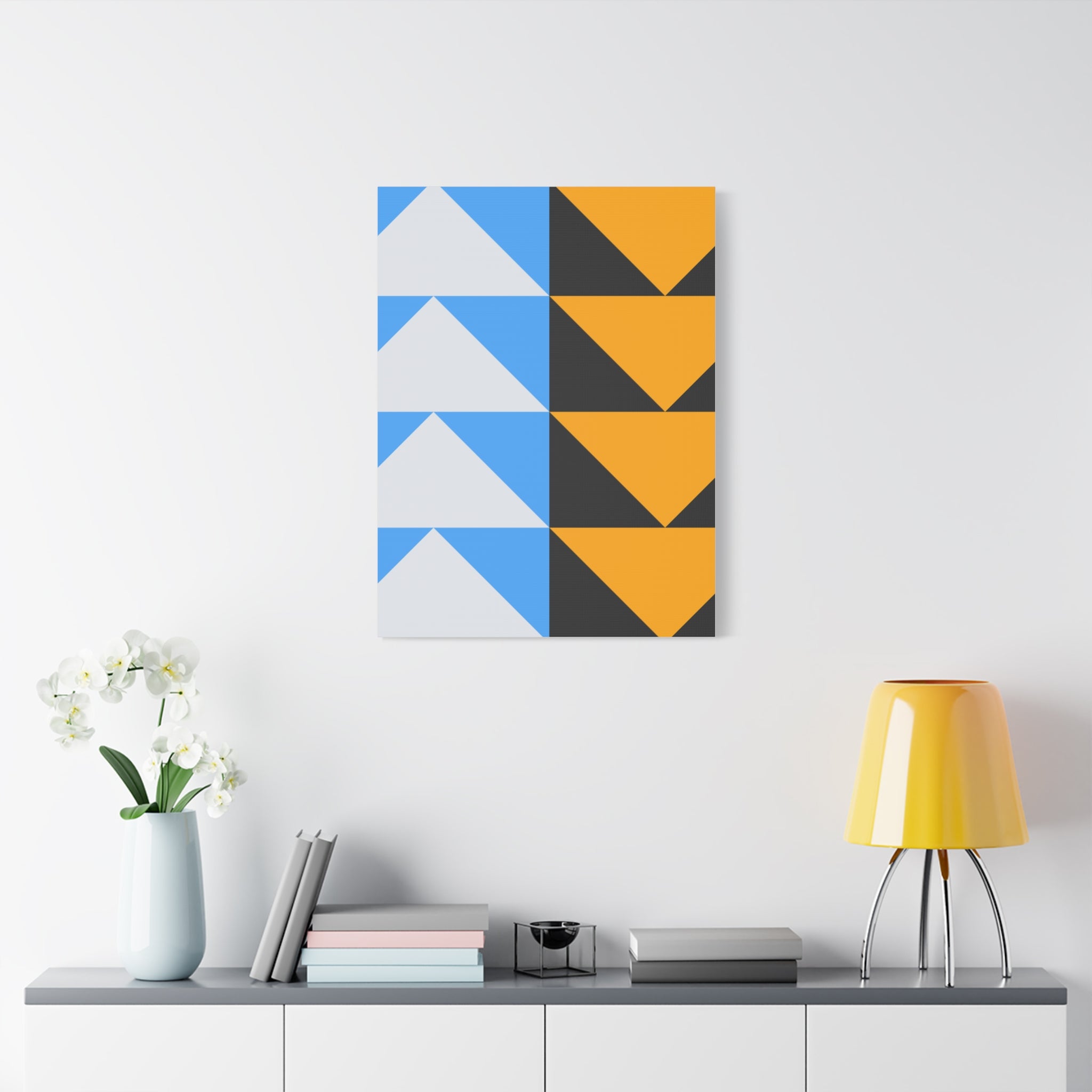 Geometric Triangle Canvas Art - Modern Decor