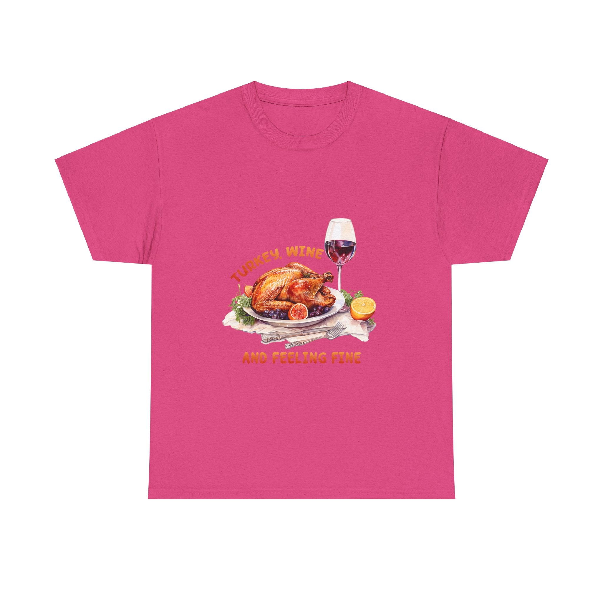 Thanksgiving Turkey & Wine T-Shirt