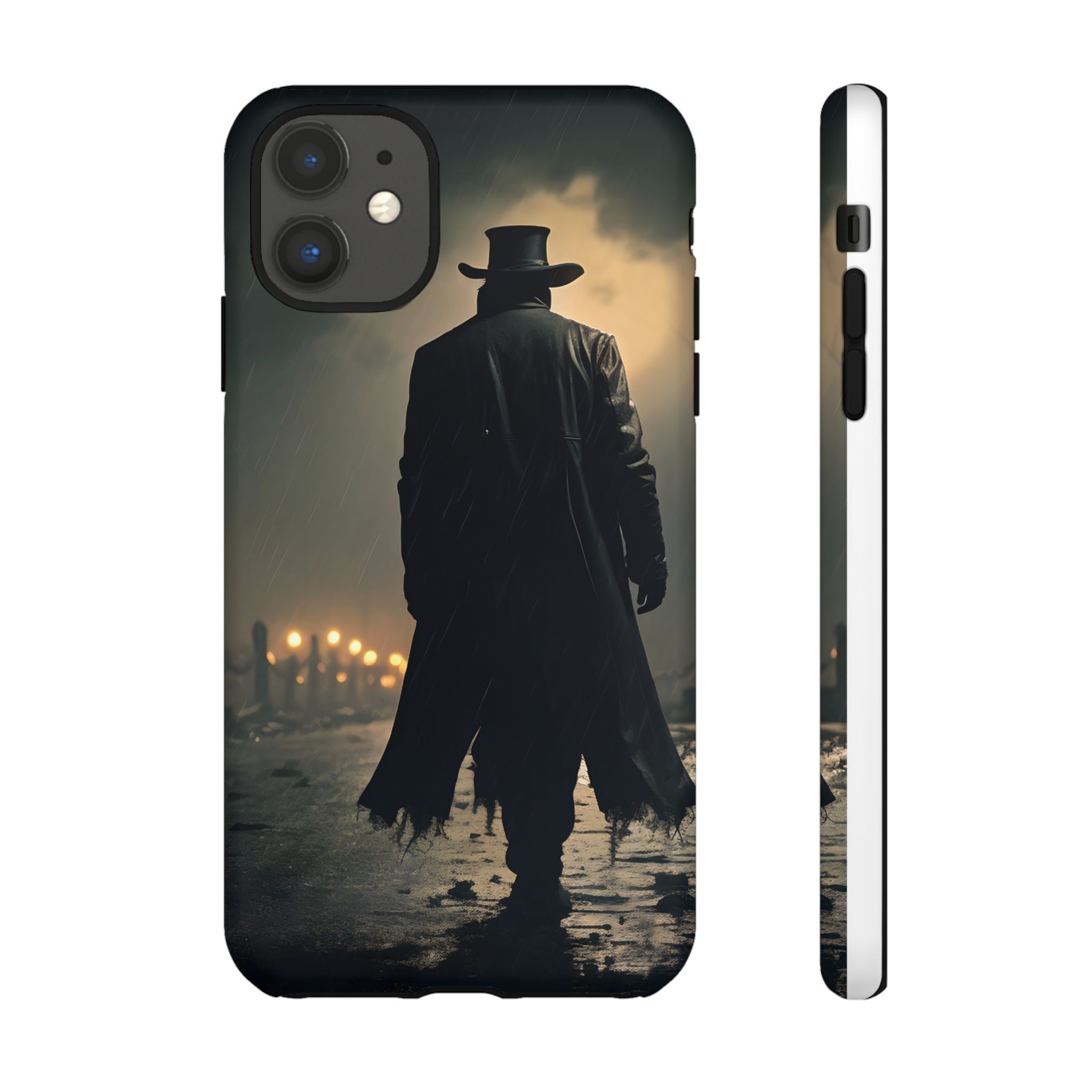 Mysterious Night Walk Hexagon Stone iPhone Case