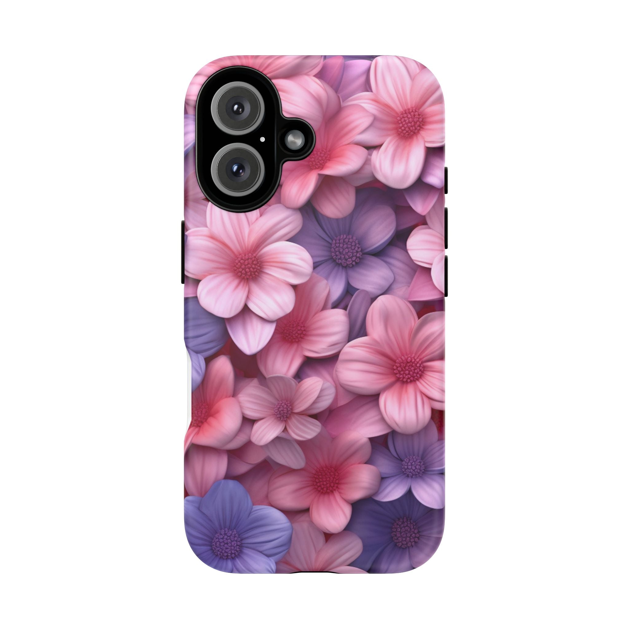 Floral Bloom Hexagon Stone iPhone Case