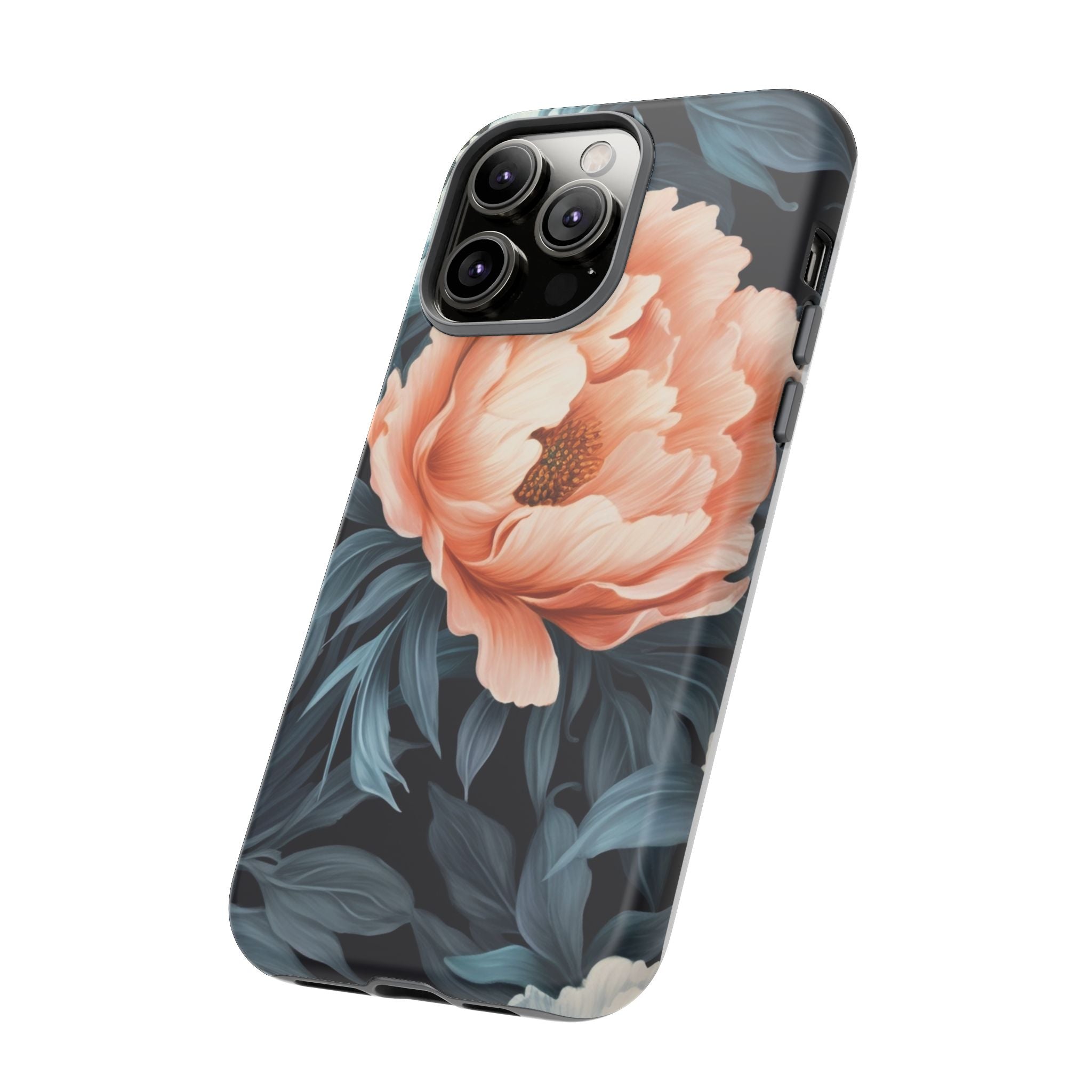 Moody Floral iPhone Case - Hexagon Stone