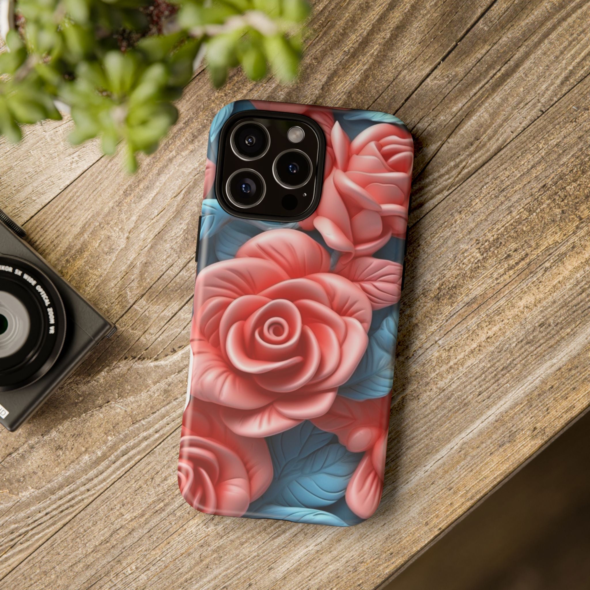 Stylized Floral iPhone Case - Hexagon Stone