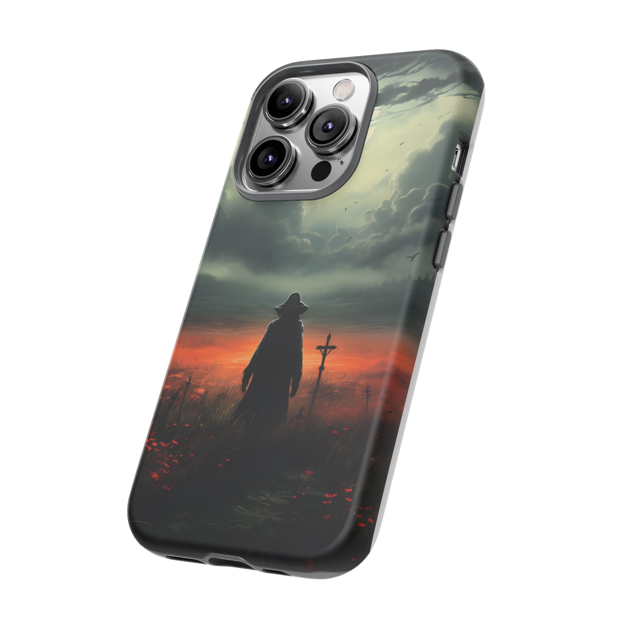 Haunted Field Hexagon Stone iPhone Case